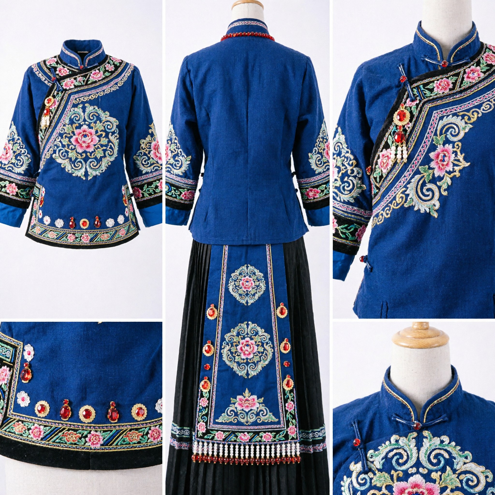 Royal Baroque Gold Crown with Red Rhinestones and Earrings Set for Wedding Pageant Cosplay