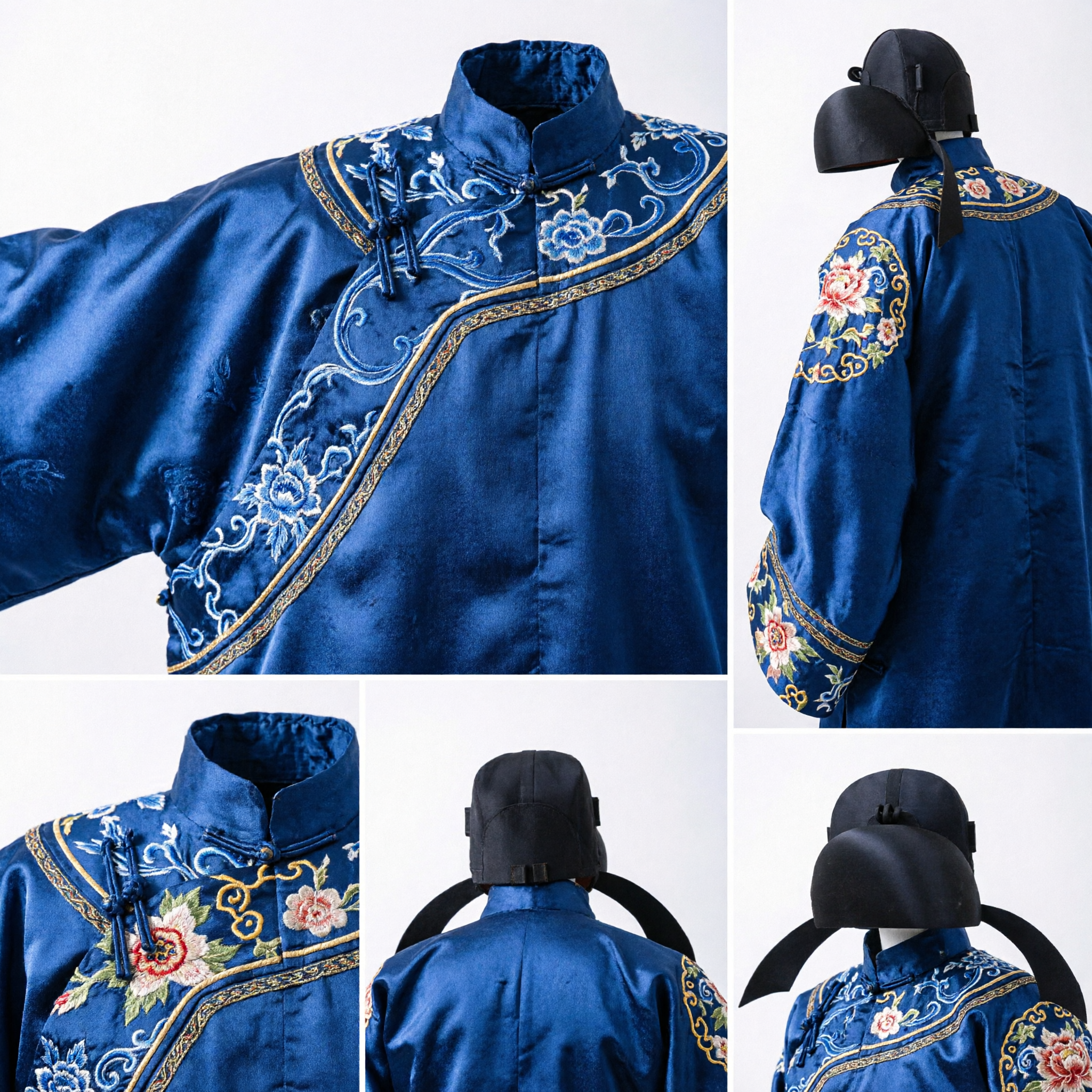 Traditional Chinese Ancient Official Black Hat Scholar Cap for Hanfu Costume Cosplay