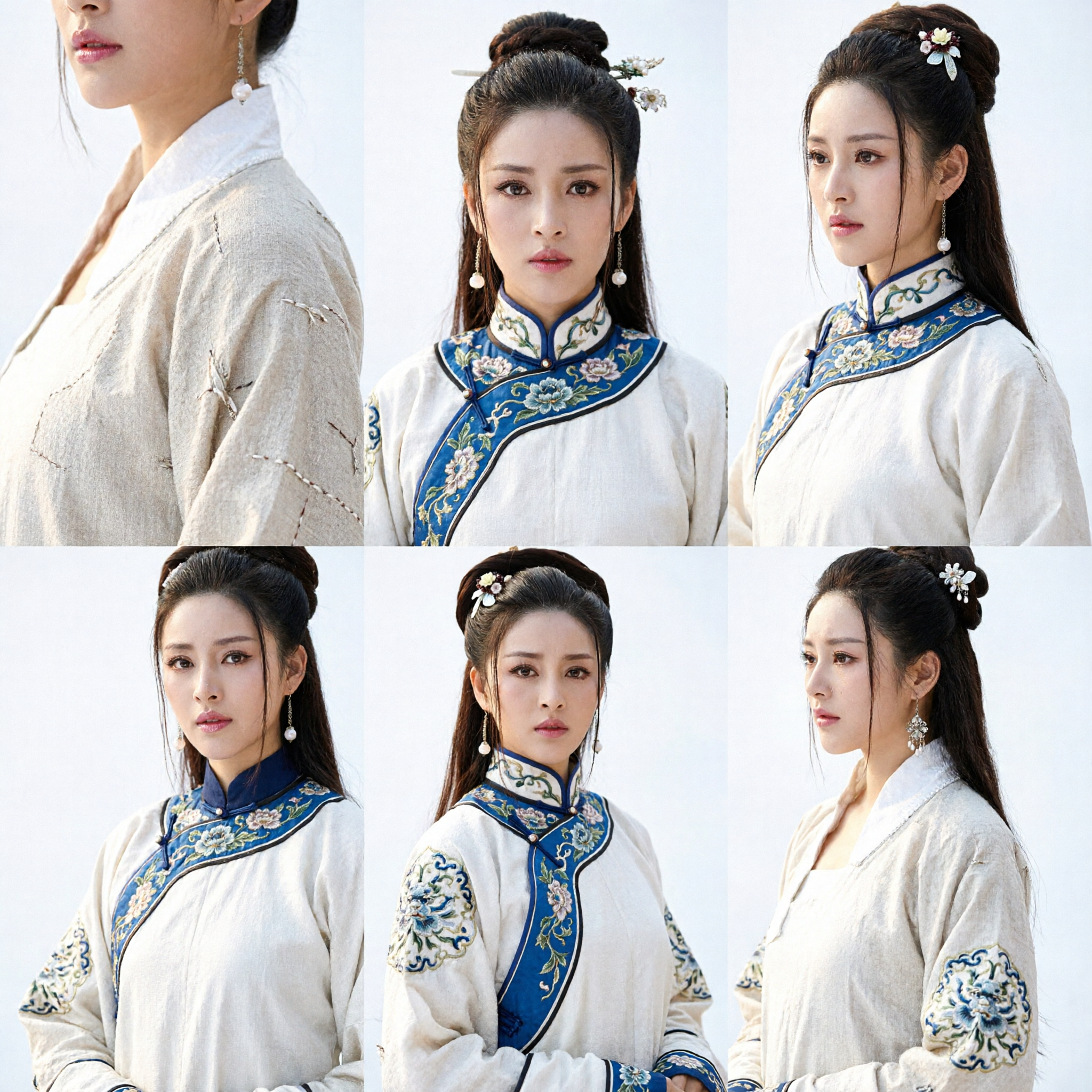 Traditional Chinese Ancient Wig Hairpiece for Women Hanfu Cosplay Historical Drama Costume Accessory