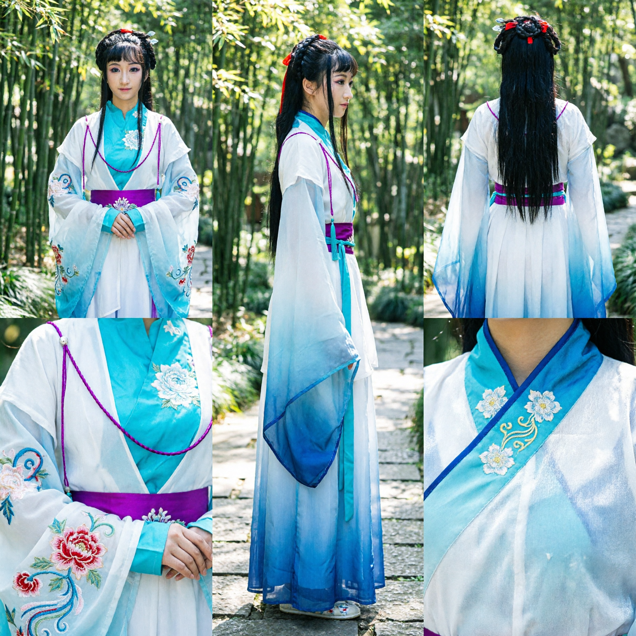 Elegant Traditional Chinese Hanfu Costume for Women Ancient Palace Princess Dress for Cosplay and Performance