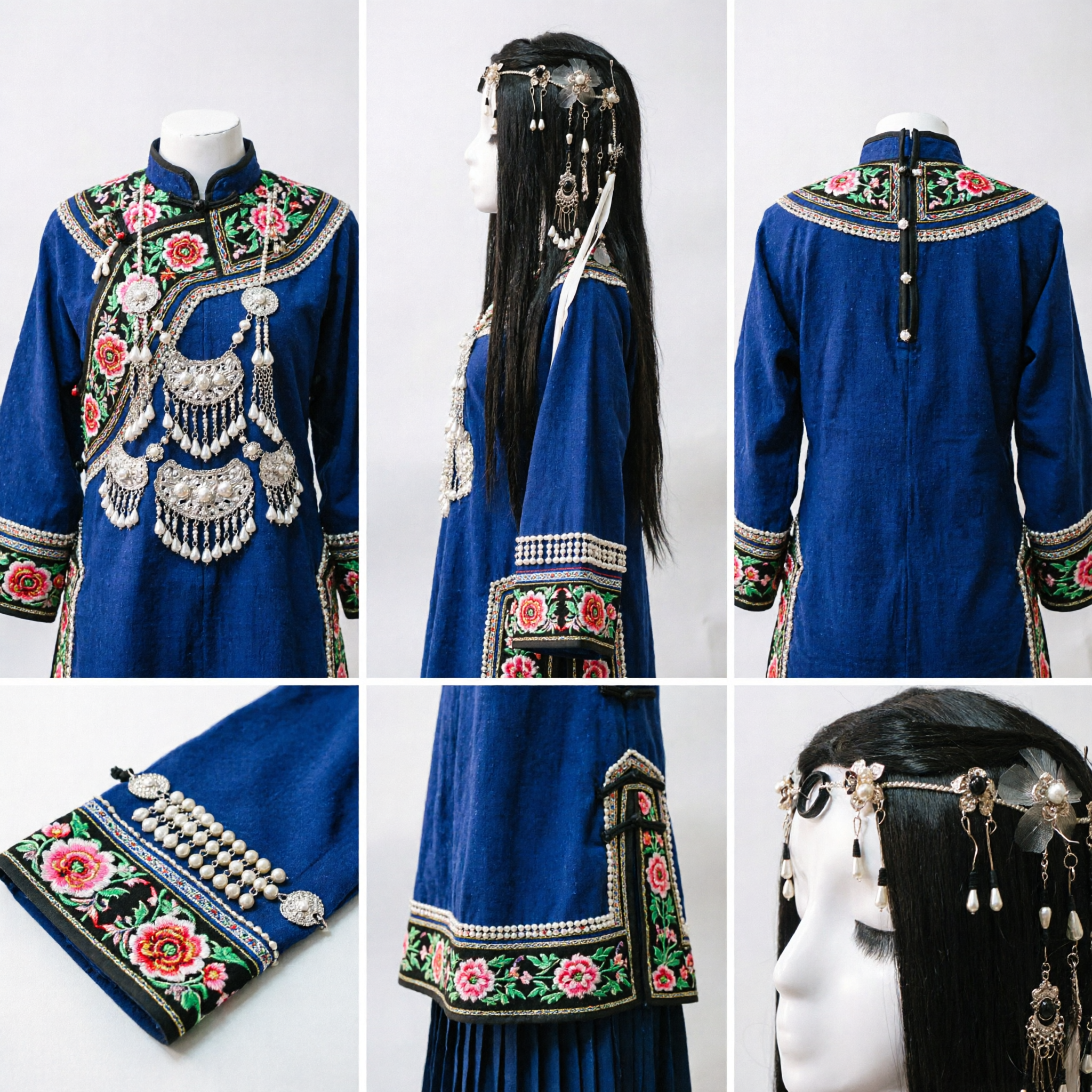 Exquisite Chinese Ancient Style Gold Chain Pearl Tassel Hair Jewelry Hanfu Headpiece for Women Cosplay