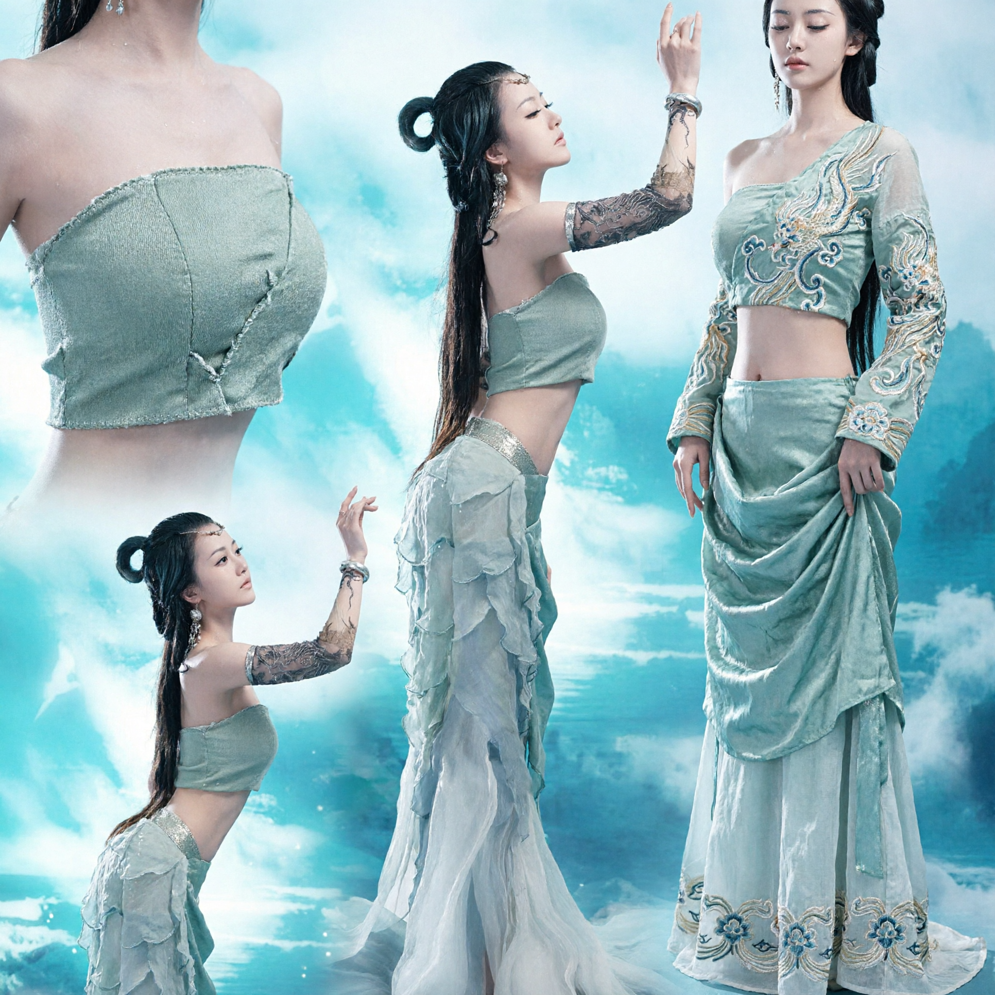 Elegant White Chinese Classical Dance Costume Ethereal Fairy Dress for Women Stage Performance and Cultural Events