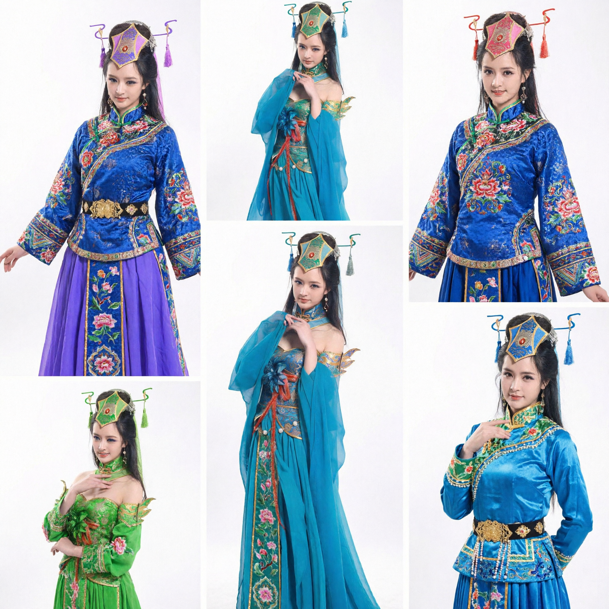 Ancient Chinese Goddess Hanfu Costume Traditional Fairy Dress for Women Stage Dance Performance and Cosplay