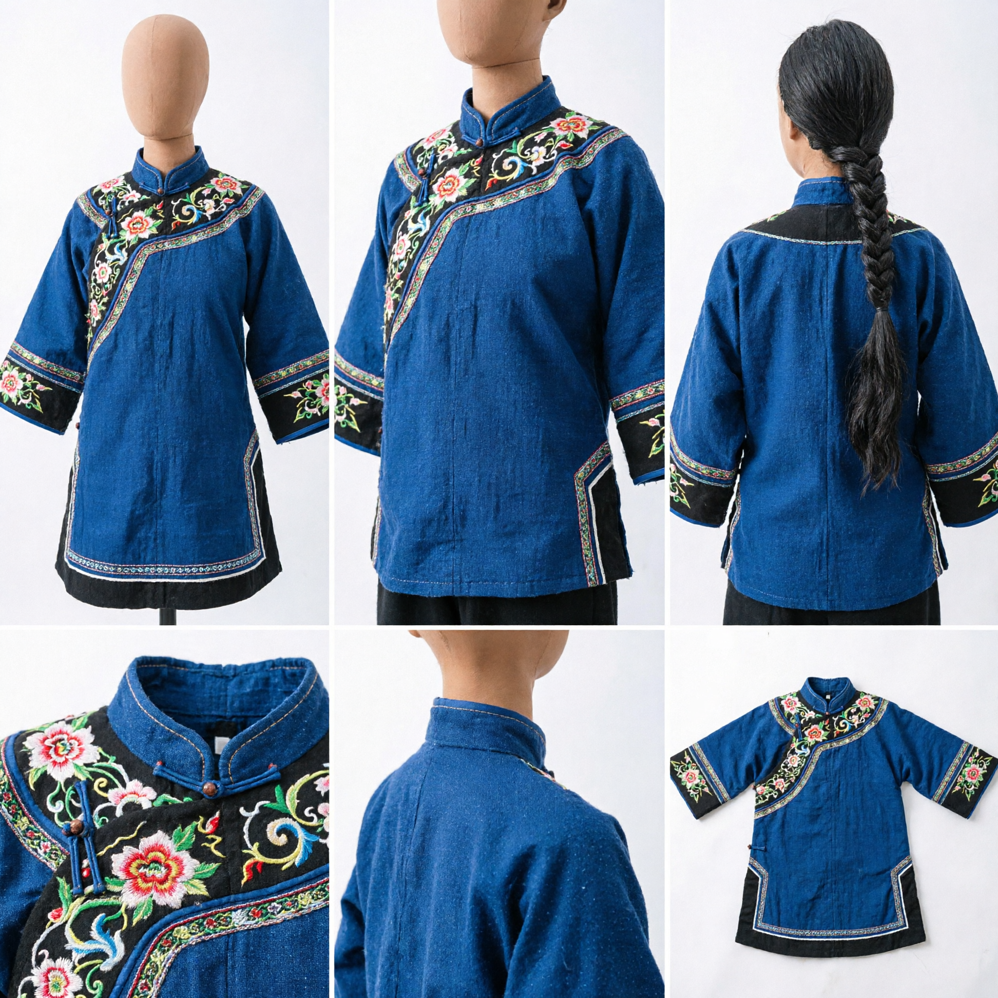 Traditional Chinese Qing Dynasty Manchu Queue Wig Long Thick Braid Hairpiece for Men Historical Costume Cosplay