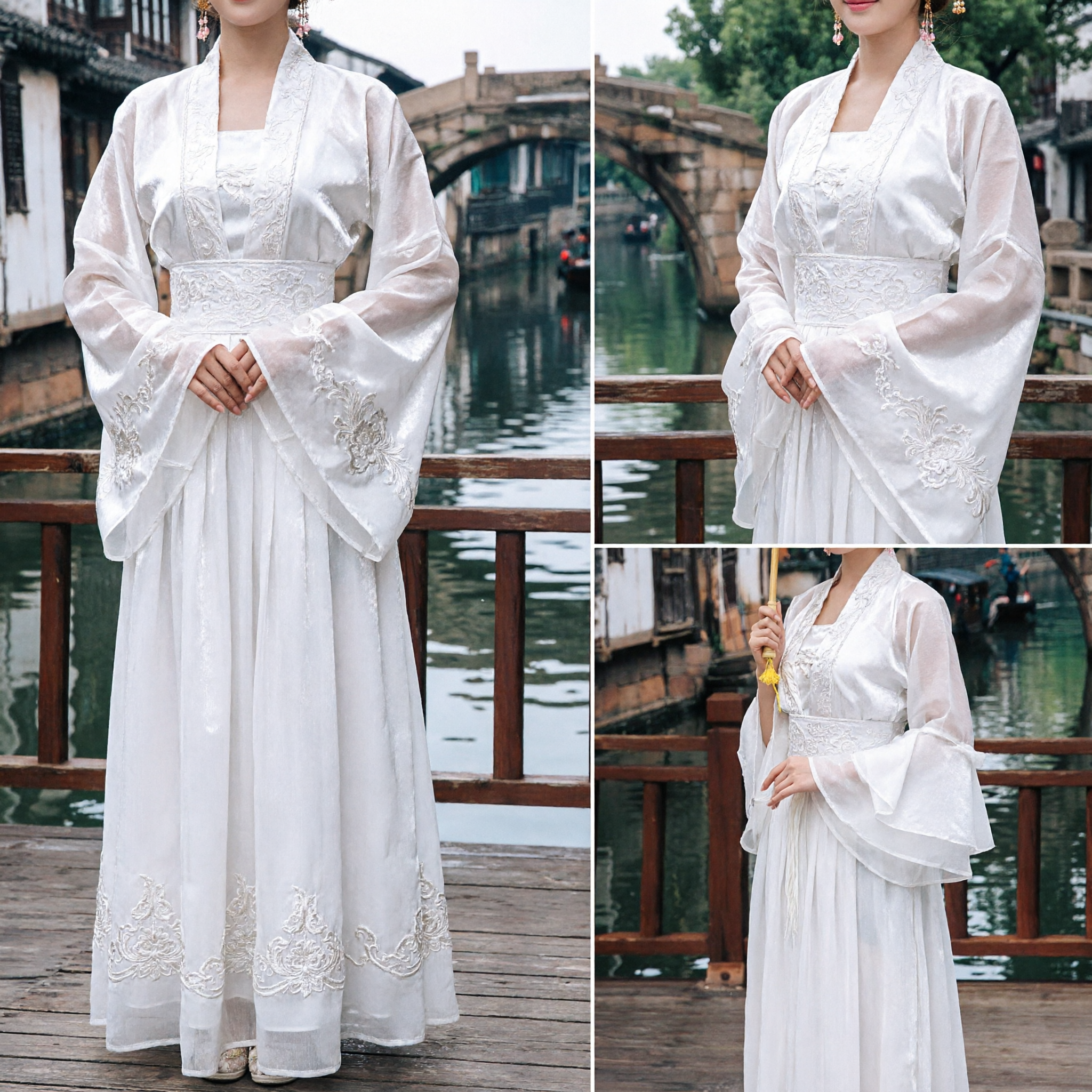 Elegant White Hanfu Traditional Chinese Ancient Costume for Women Fairy Cosplay Photography Performance Dress