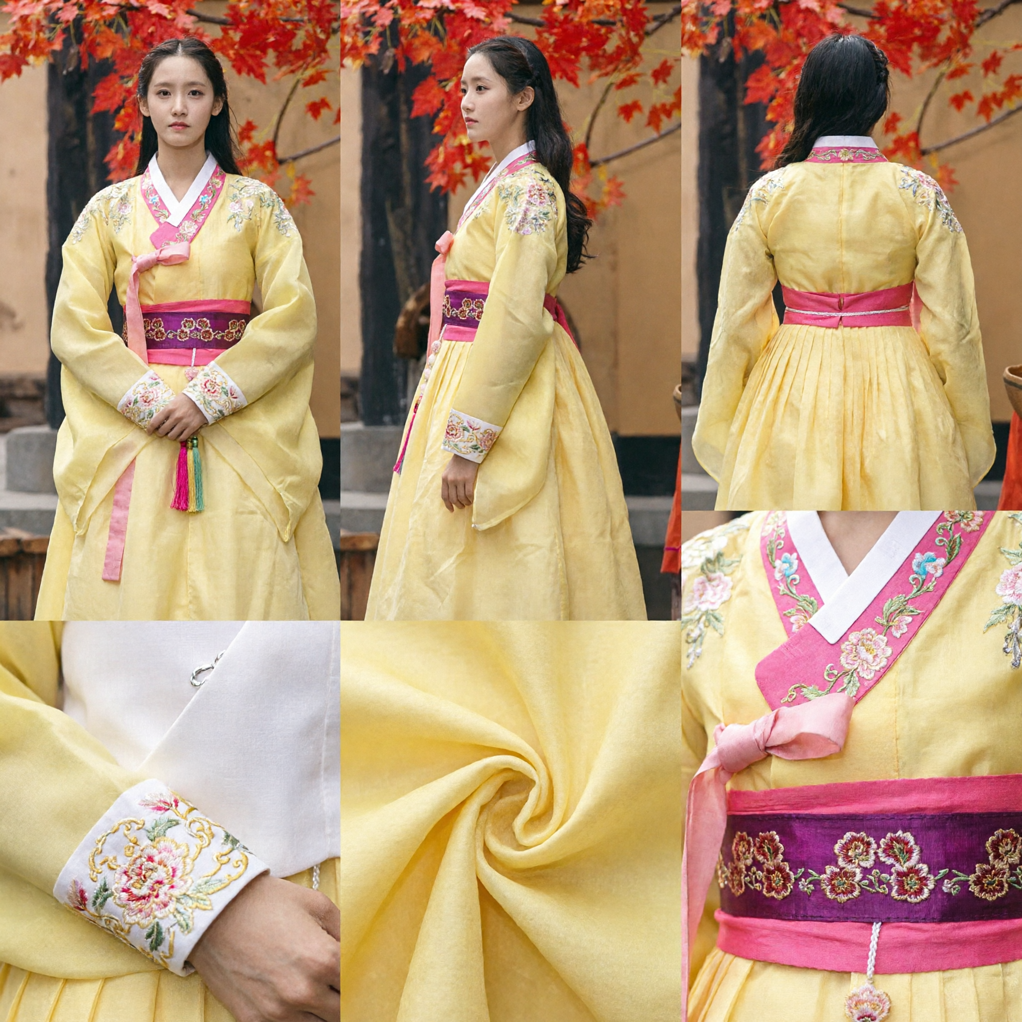 Traditional Chinese Yellow Hanfu Dress Ancient Tang Dynasty Princess Embroidered Costume for Women Historical Cosplay