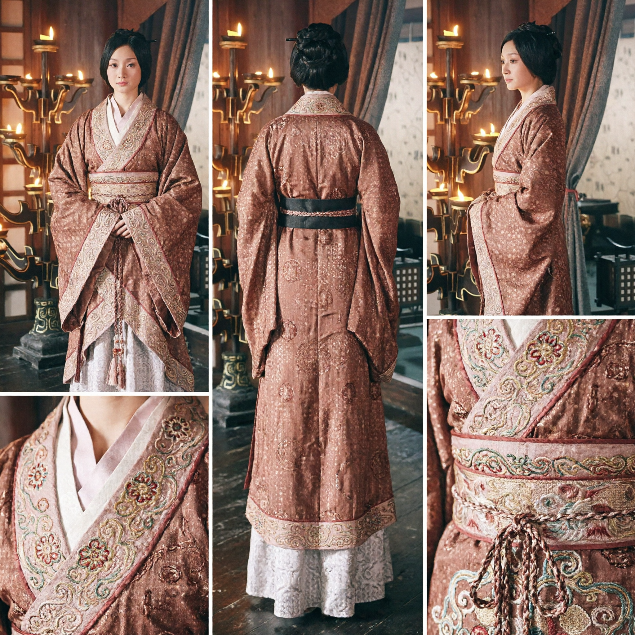 Ancient Chinese Han Dynasty Noble Lady Hanfu Traditional Costume for Women Historical Drama Cosplay Outfit