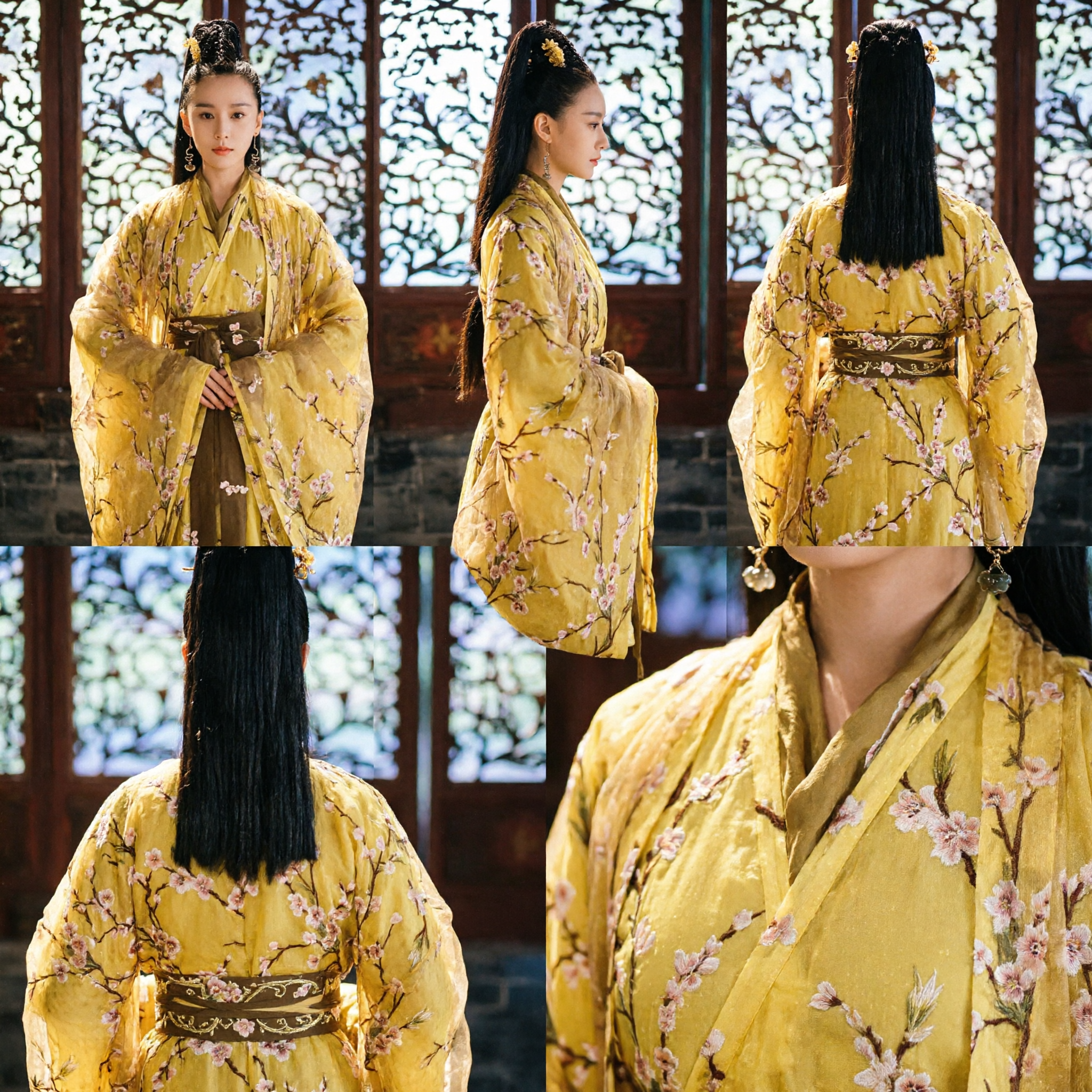 Traditional Chinese Yellow Hanfu Dress Ancient Noble Lady Costume for Women Photography and Stage Performance
