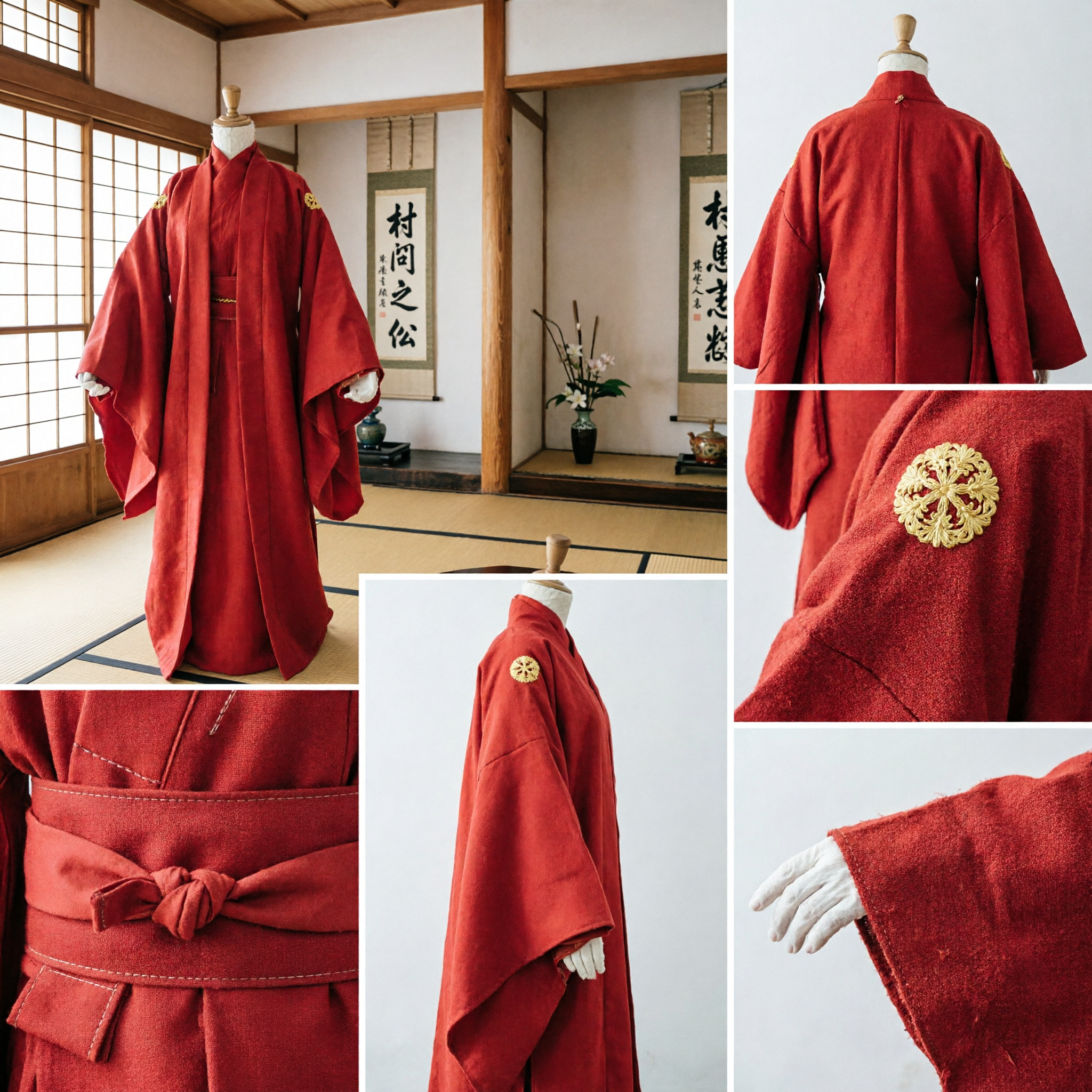 Traditional Chinese Red Hanfu Wedding Groom Robe Ancient Scholar Costume for Men Cultural Performance