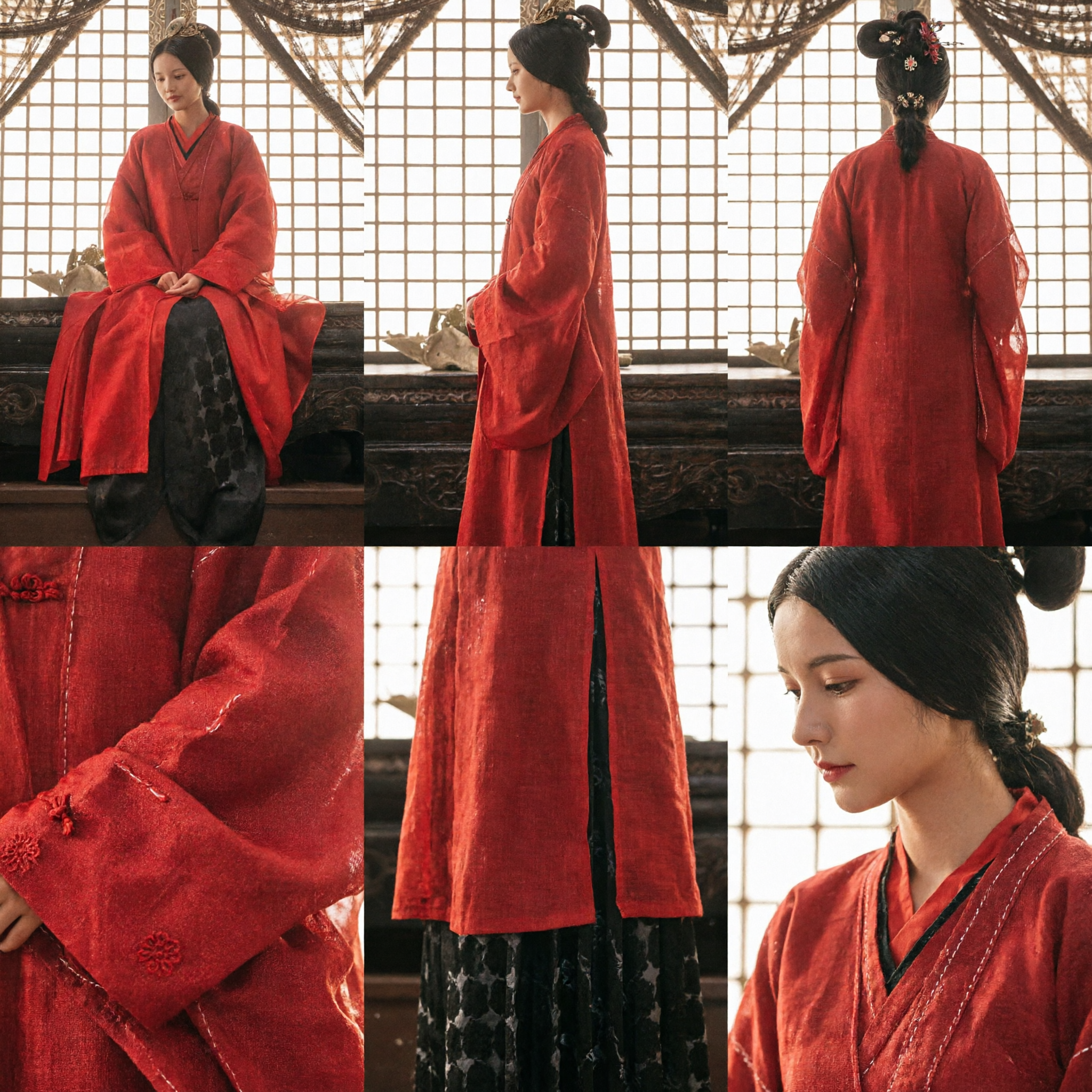 Traditional Chinese Hanfu Red Robe Ancient Princess Costume for Women Historical Drama Cosplay Dress