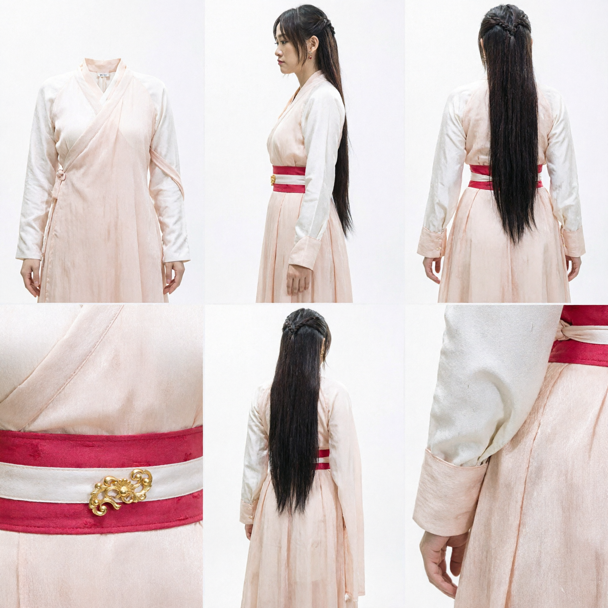 Elegant Pink Chinese Hanfu Traditional Ancient Costume for Women Historical Drama Cosplay Dress