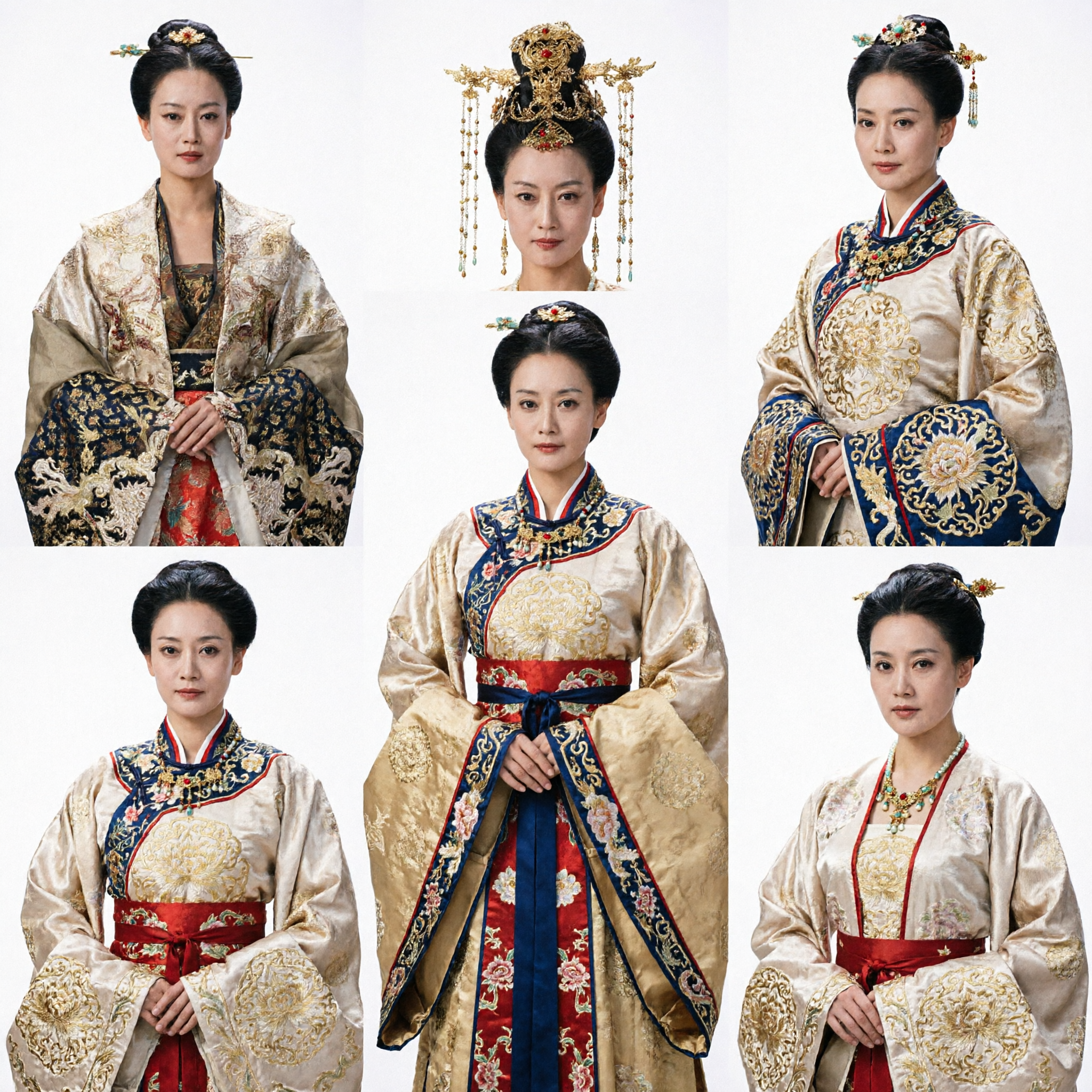 Traditional Chinese Empress Costume Ancient Tang Dynasty Royal Palace Queen Hanfu Dress for Women