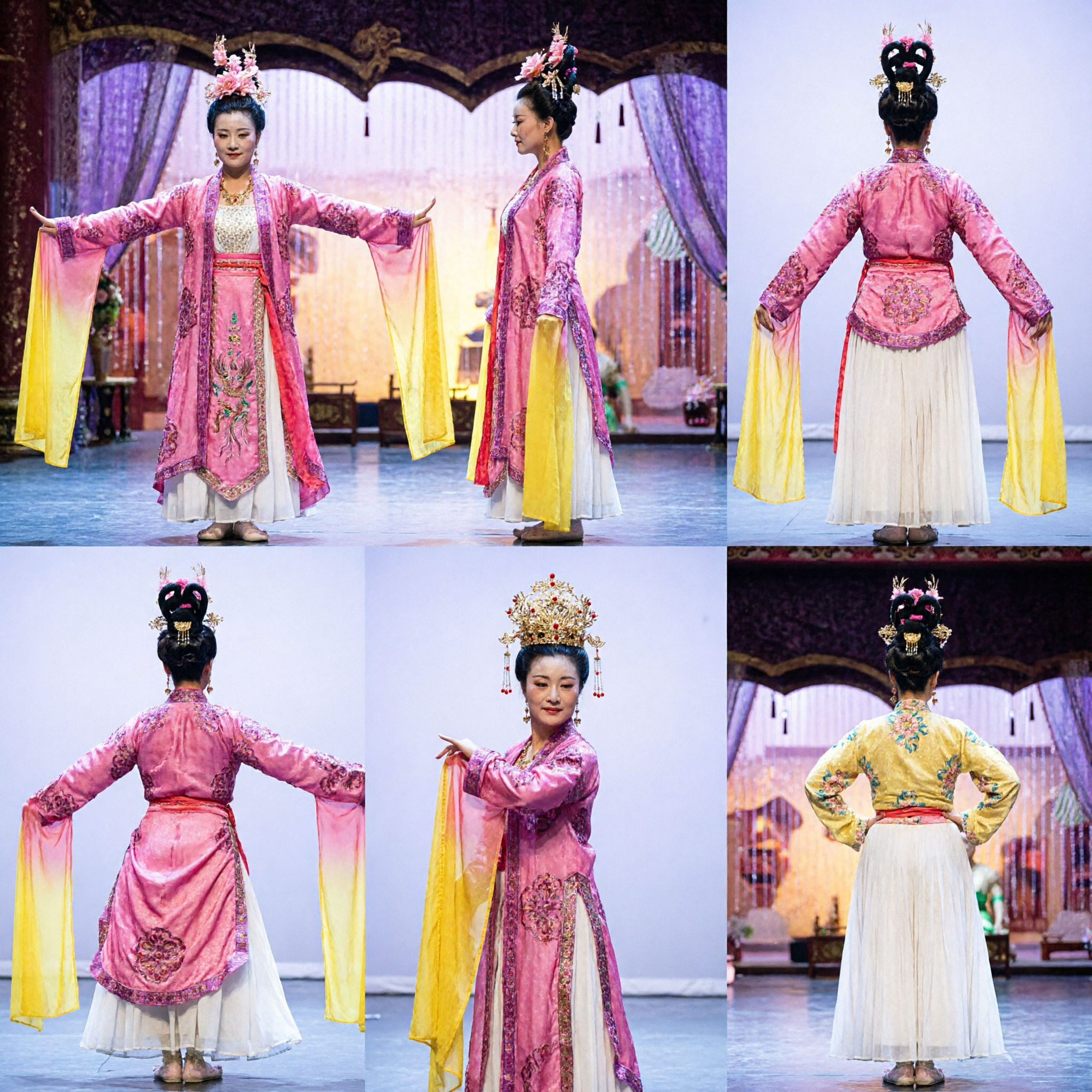 Elegant Chinese Traditional Dance Costume Women Ancient Hanfu Fairy Dress for Stage Performance and Ribbon Dance