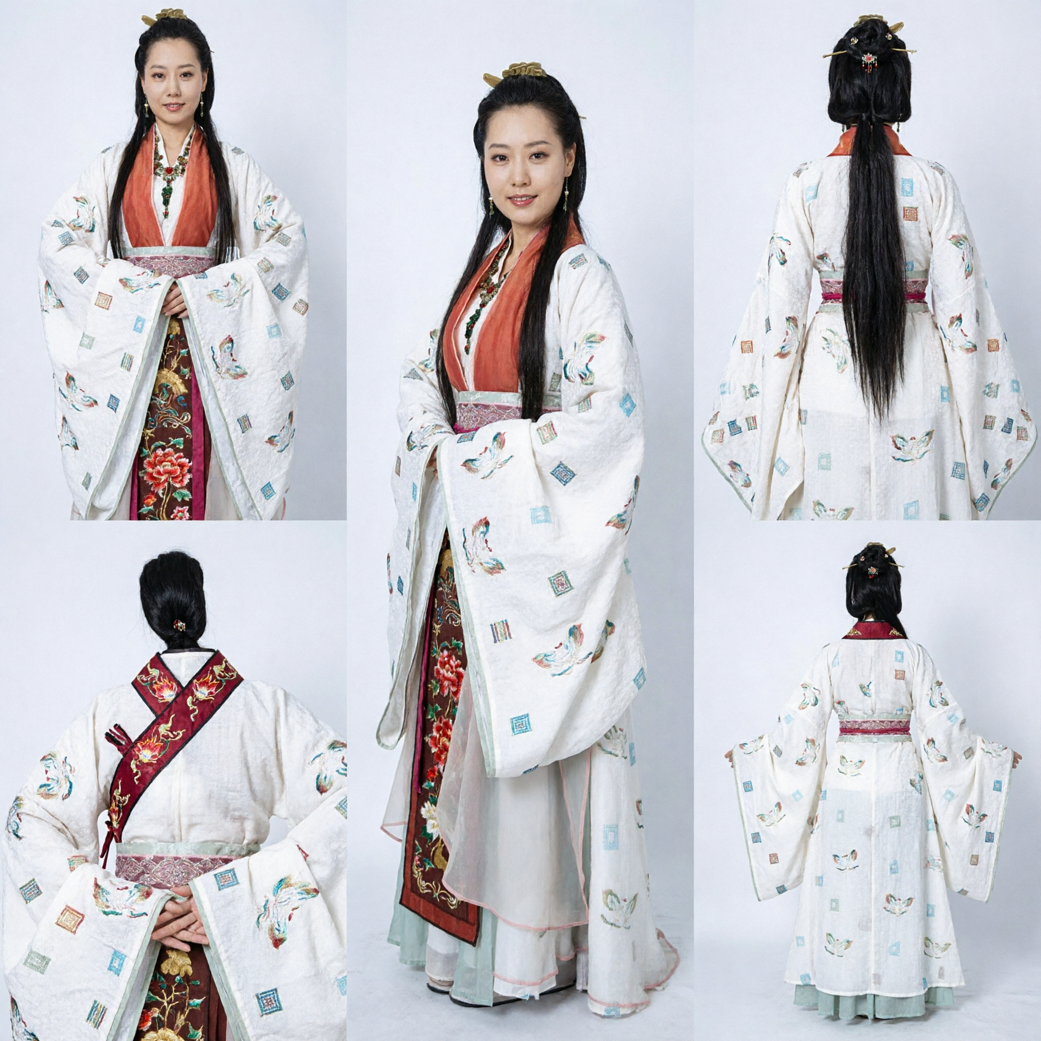 Elegant Ancient Chinese Hanfu Costume Traditional Court Lady Dress for Women Historical Cosplay Performance
