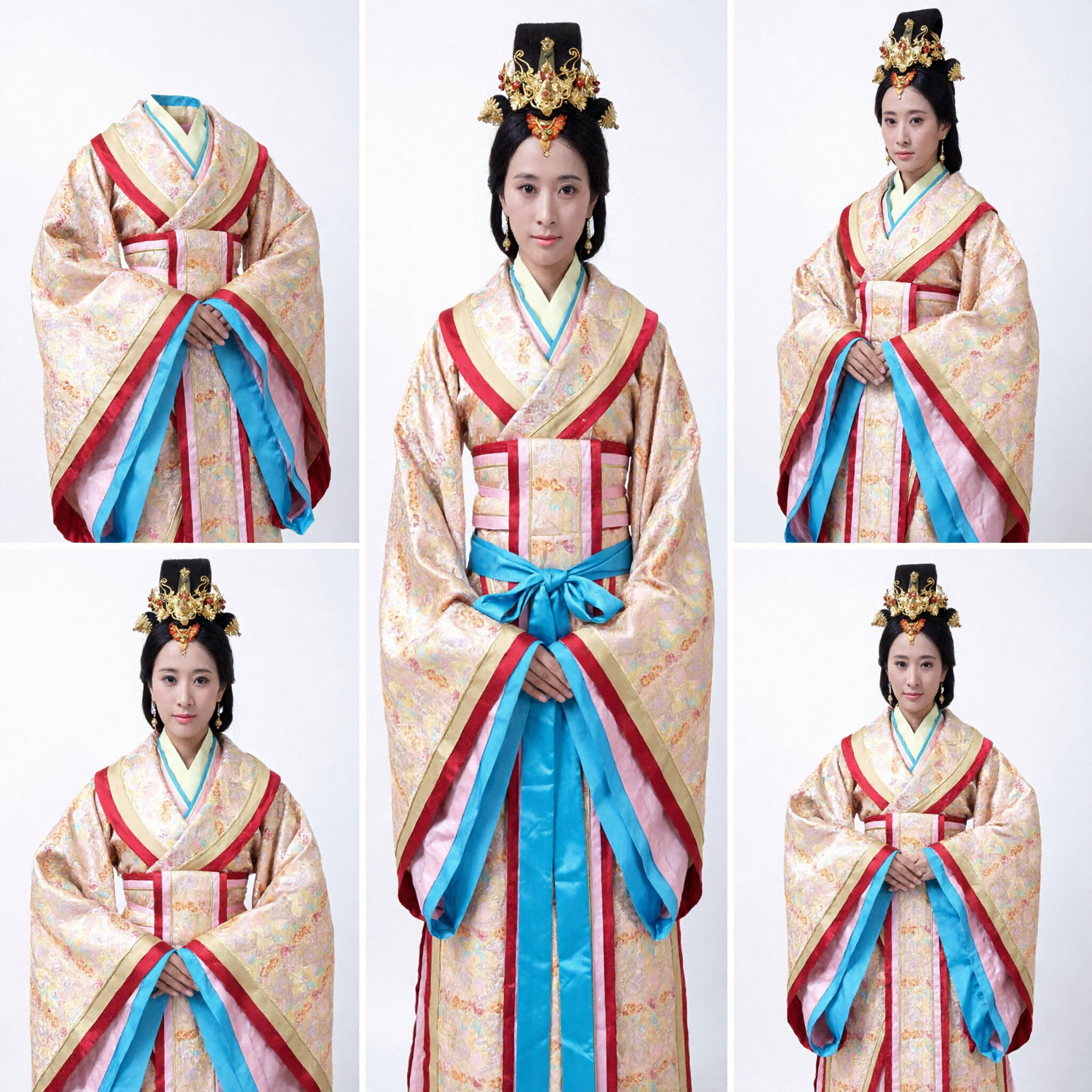 Women's Ancient Chinese Hanfu Costume Traditional Han Dynasty Princess Dress for Cosplay and Stage Performance