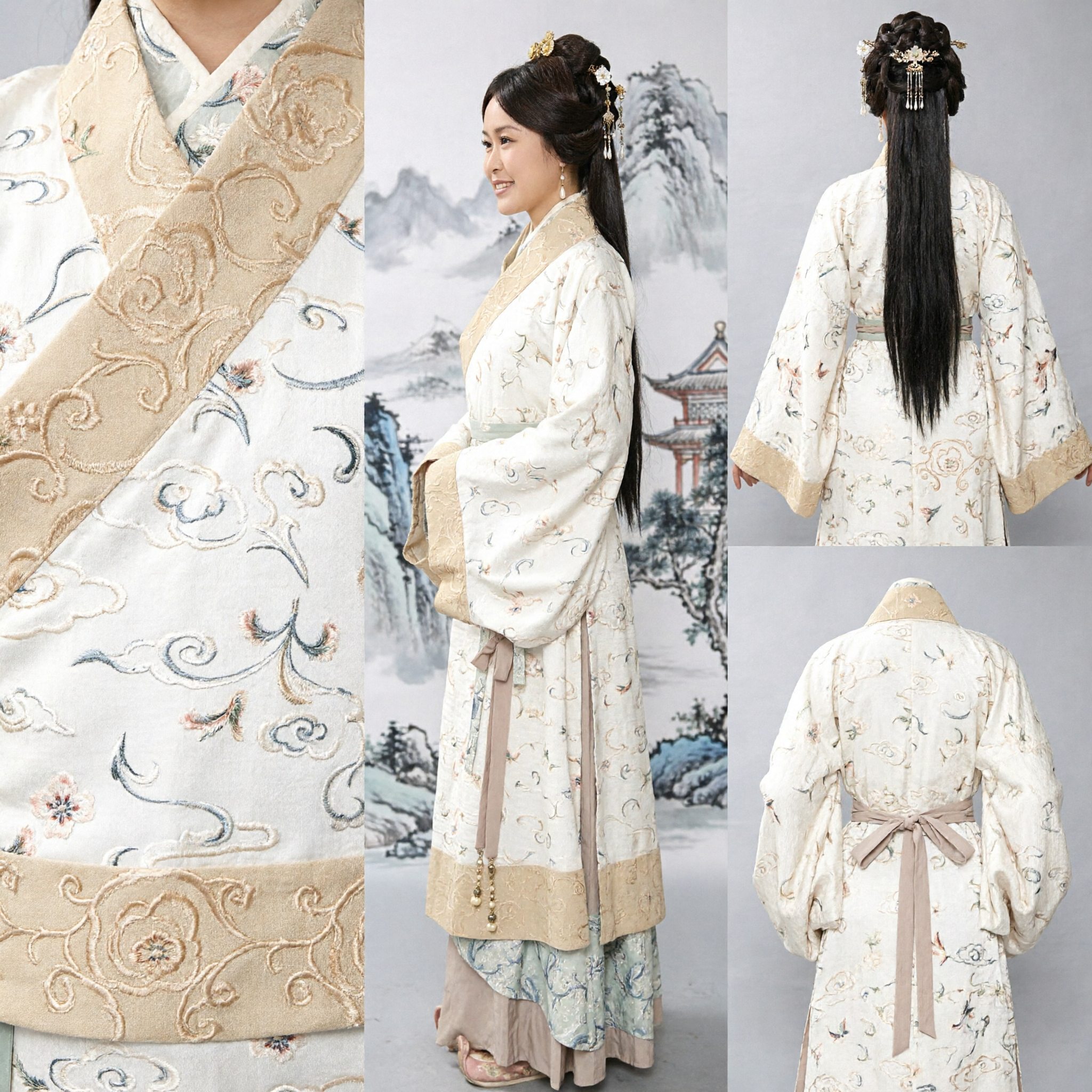 Traditional Chinese Hanfu Dress Ancient Han Dynasty Noblewoman Costume Complete Set for Women Cosplay Performance