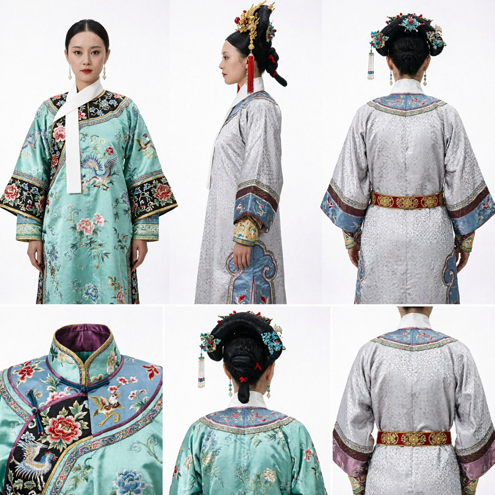 Traditional Chinese Qing Dynasty Empress Costume Elaborate Dragon Robe for Women Cosplay Halloween Party