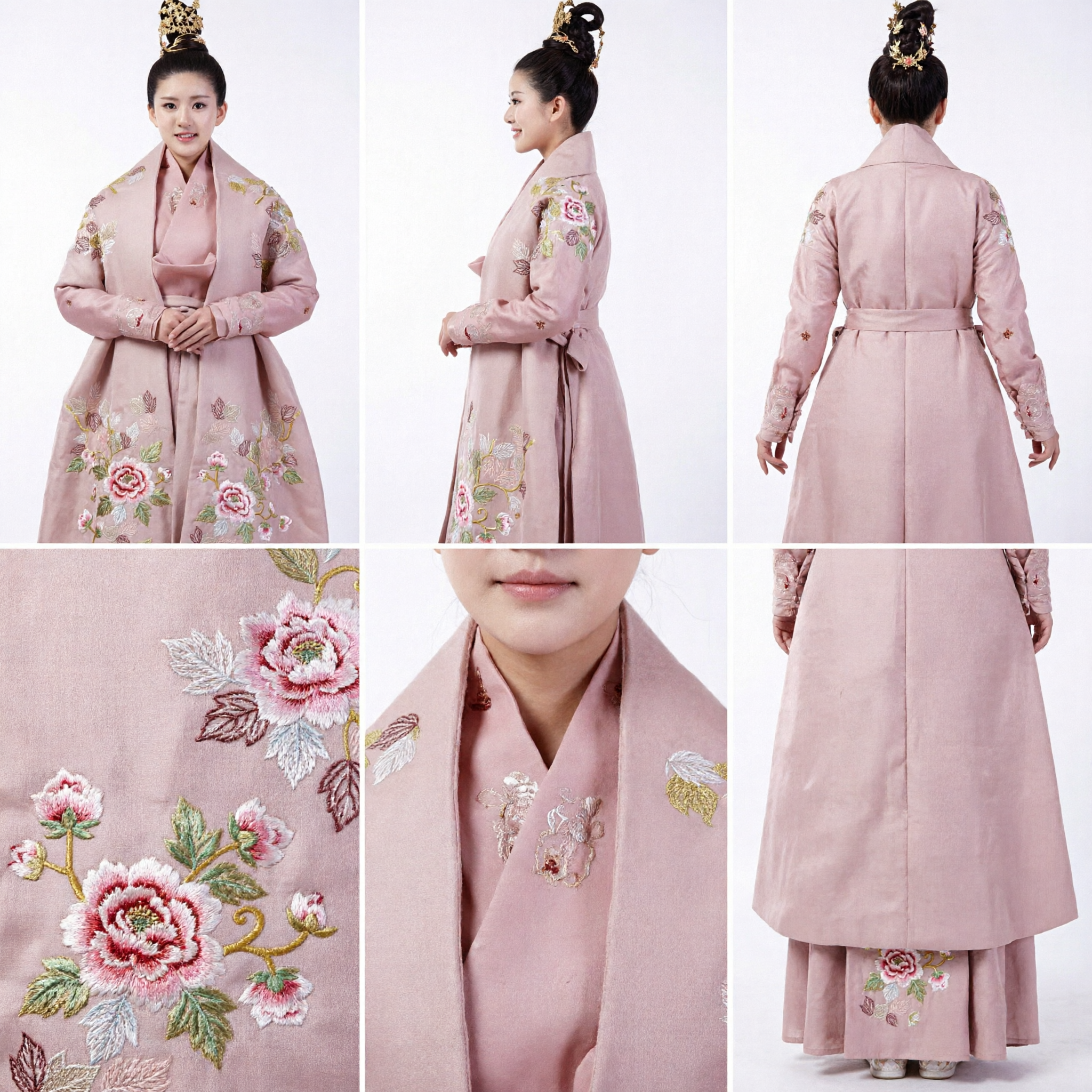 Ancient Chinese Pink Hanfu Costume for Women Traditional Embroidered Princess Dress for Cosplay and Performance