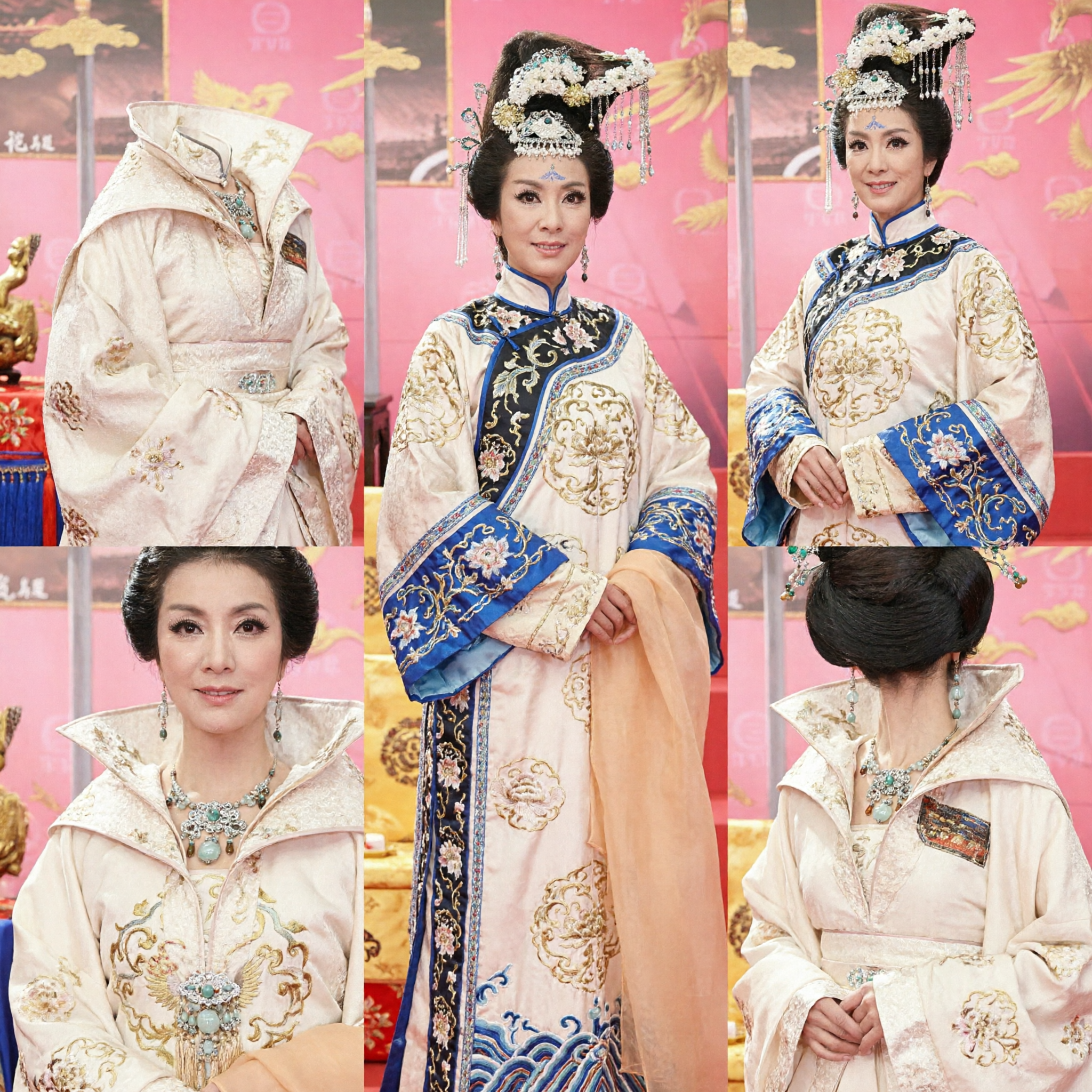 Ancient Chinese Tang Dynasty Princess Hanfu Costume Elegant Cream Traditional Dress for Women Cosplay