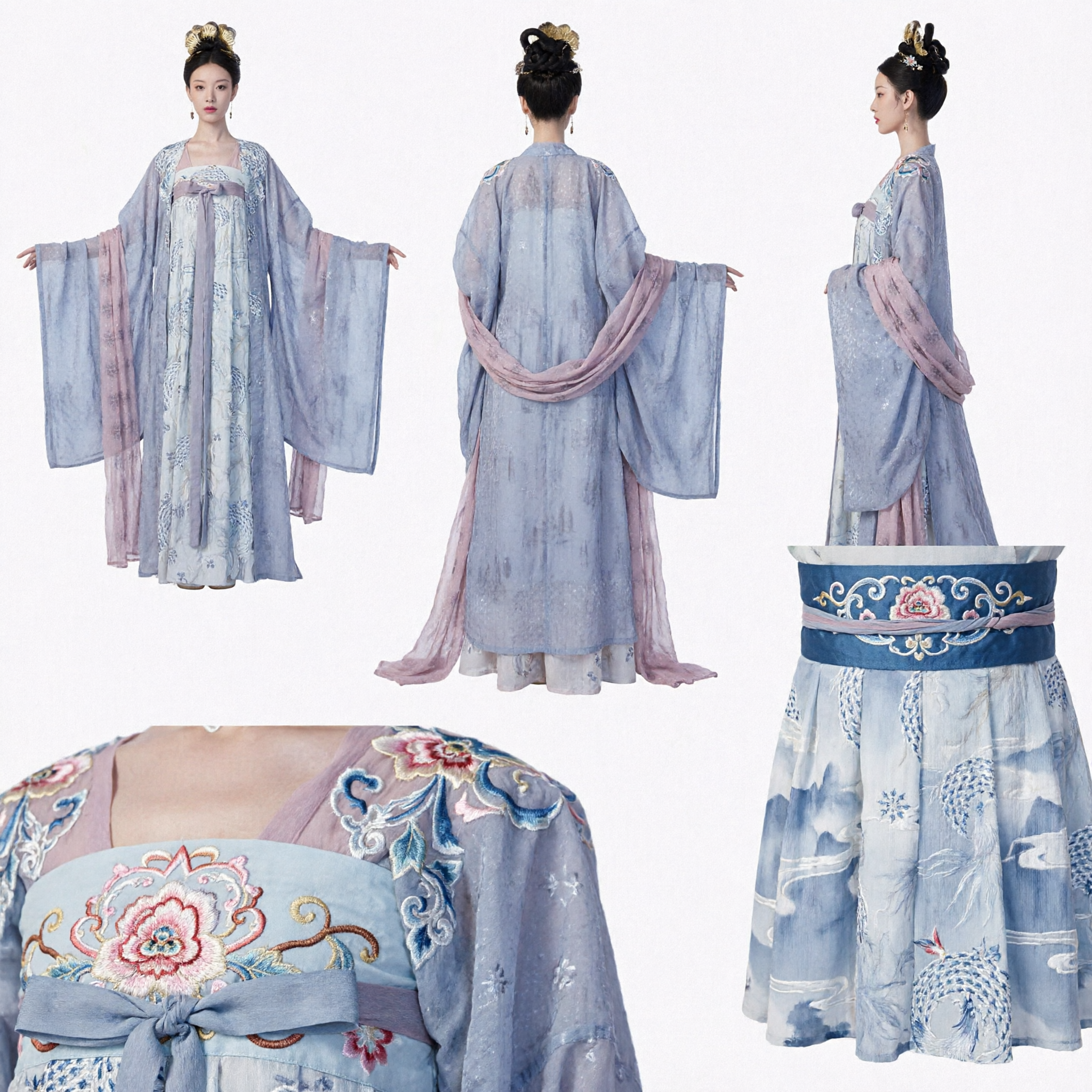 Elegant Ancient Chinese Hanfu Purple Fairy Costume Traditional Palace Princess Dress for Women Cosplay