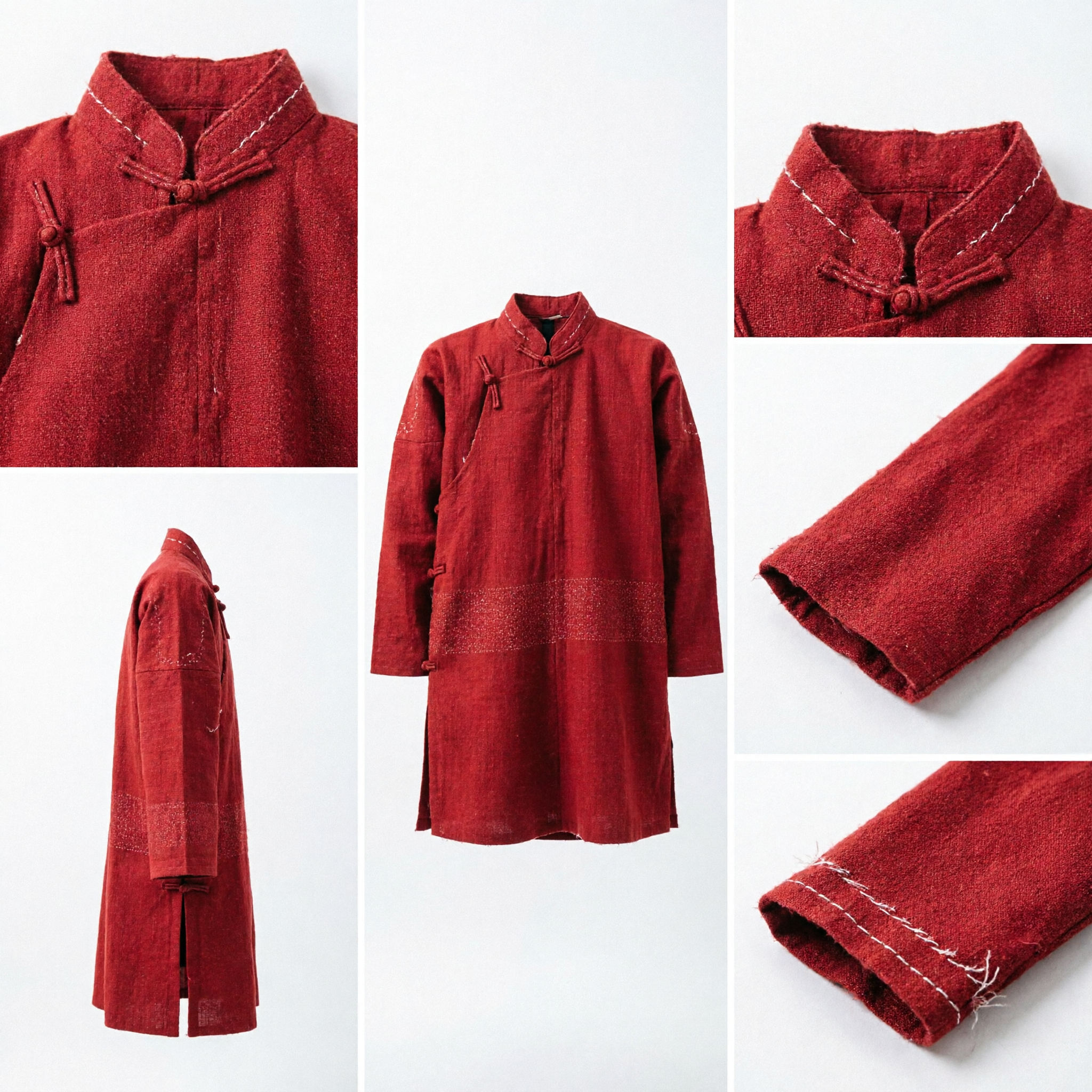 Traditional Chinese Red Hooded Cloak Cape Wedding Costume Hanfu Ancient Style Winter Outerwear
