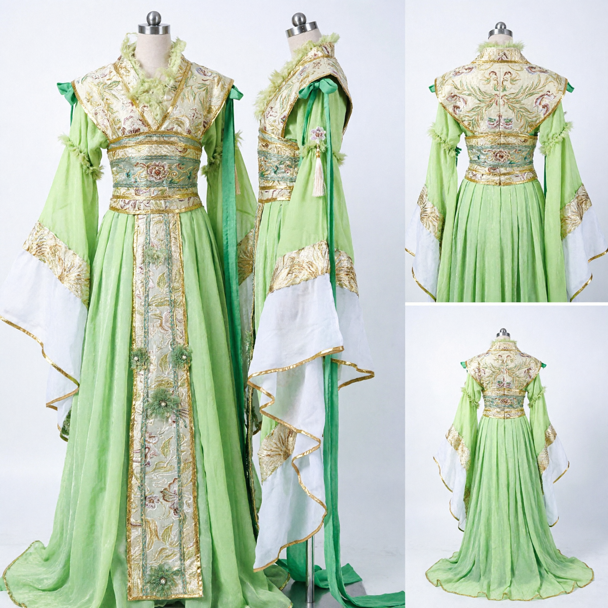 Ancient Chinese Green Hanfu Costume Traditional Fairy Dress for Women Cosplay Stage Performance