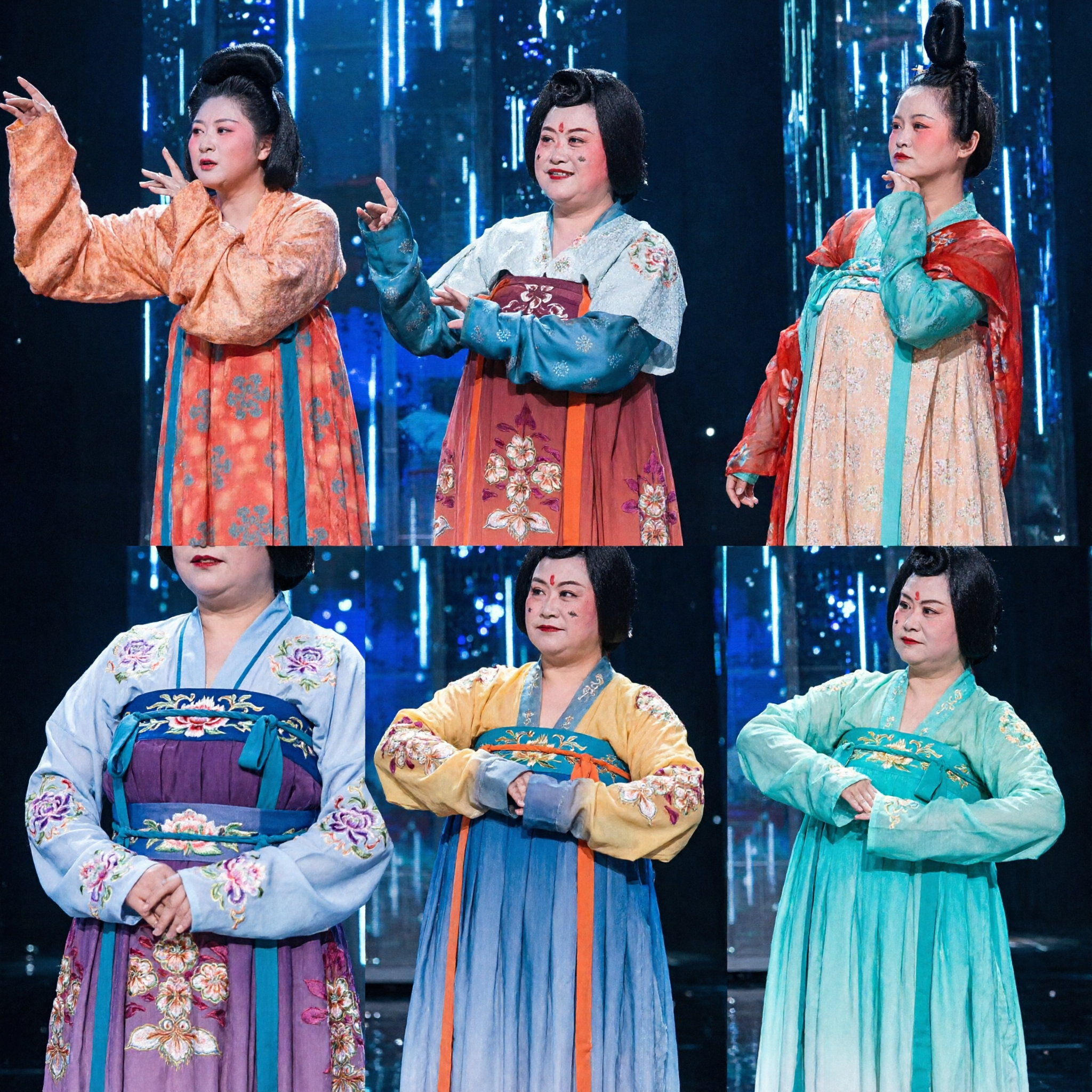 Traditional Chinese Tang Dynasty Palace Lady Hanfu Costume for Stage Dance Performance and Cultural Events
