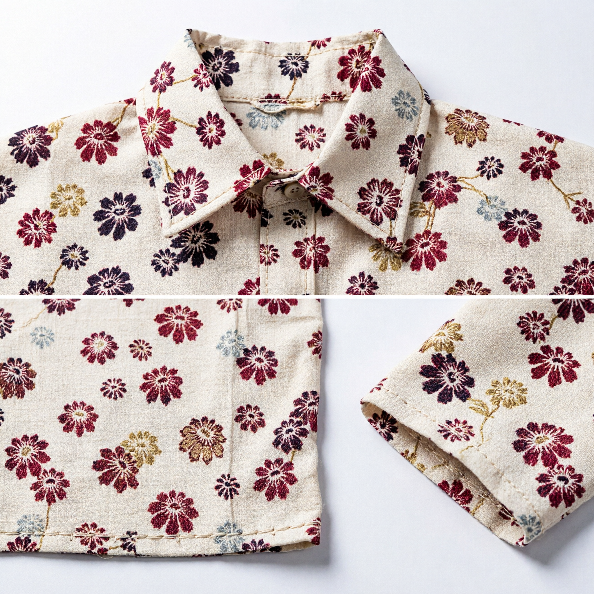 Traditional Asian Floral Silk Sash Beige Red Gold Chrysanthemum Pattern Scarf for Women Kimono Hanfu Costume Accessory