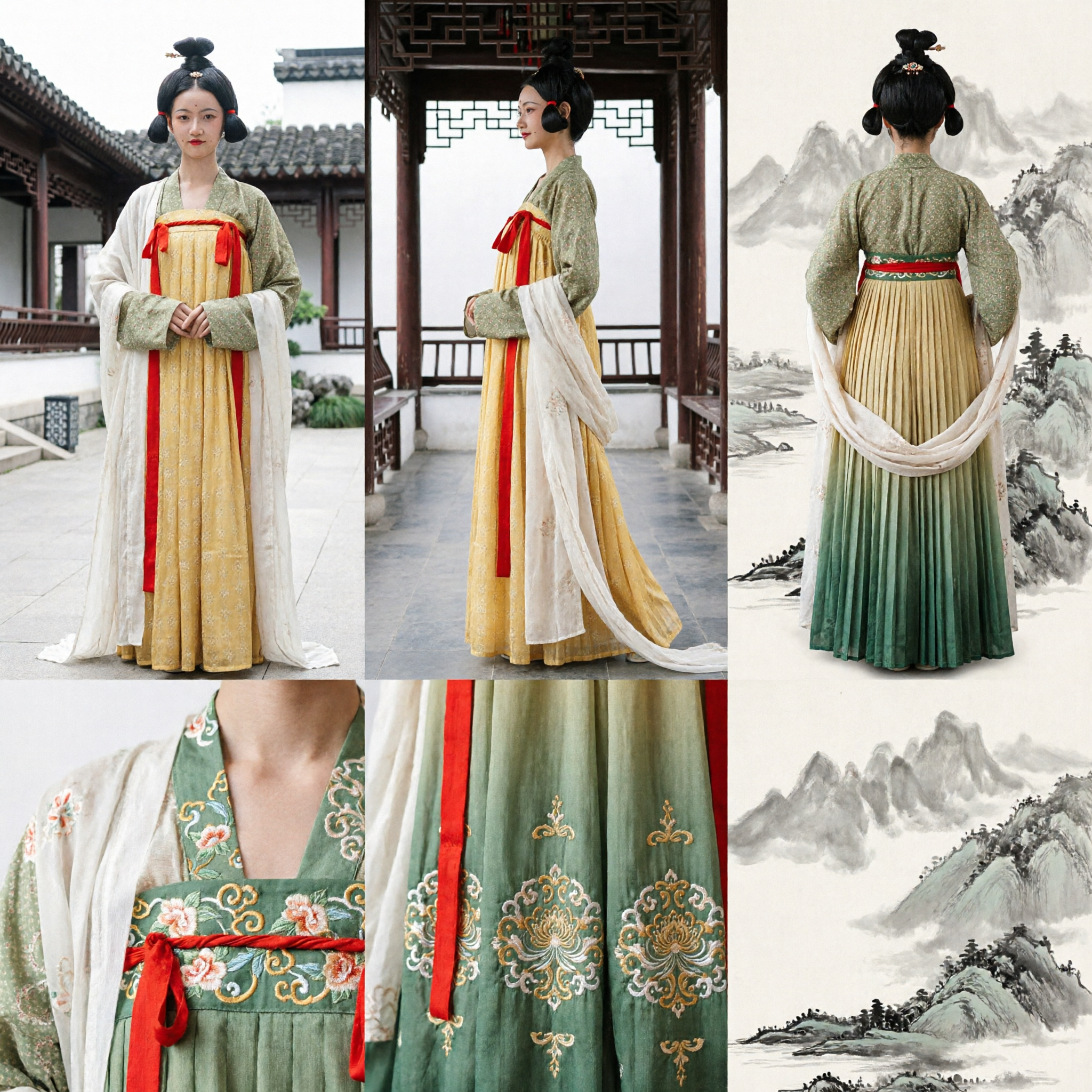 Elegant Tang Dynasty Hanfu Traditional Chinese Ancient Costume Historical Cosplay Dress for Women