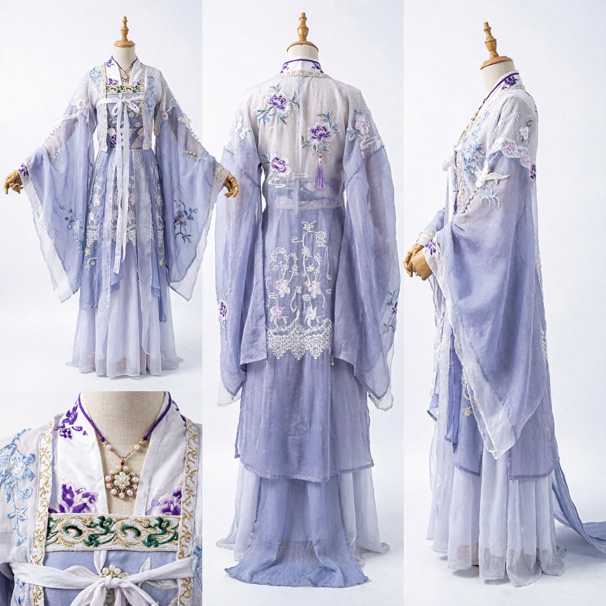 Ancient Chinese Purple Hanfu Traditional Costume for Women Elegant Fairy Princess Dress Cosplay Performance Wear