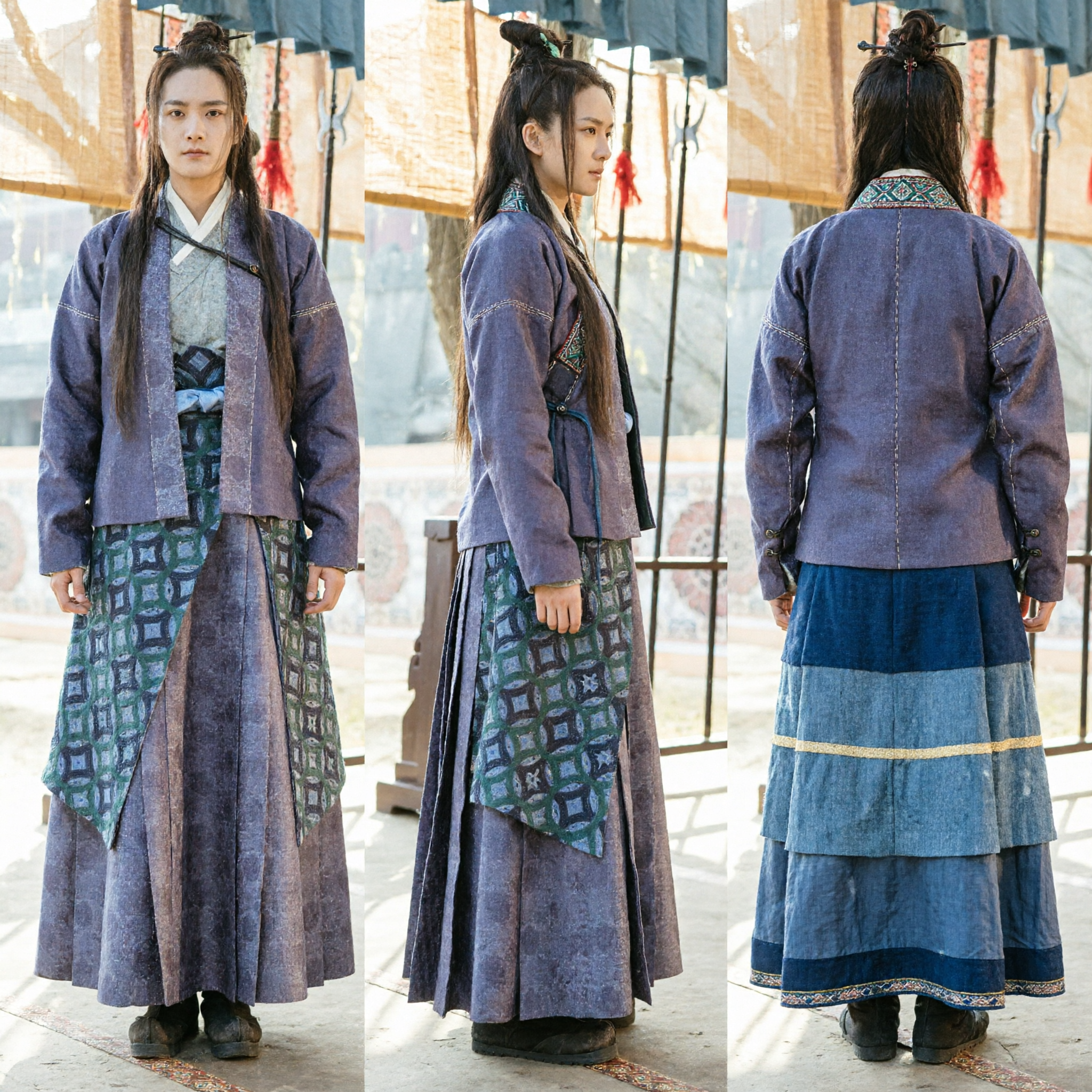 Ancient Chinese Archery Hanfu Costume Traditional Wuxia Martial Arts Clothing Set for Cosplay Photography Performance