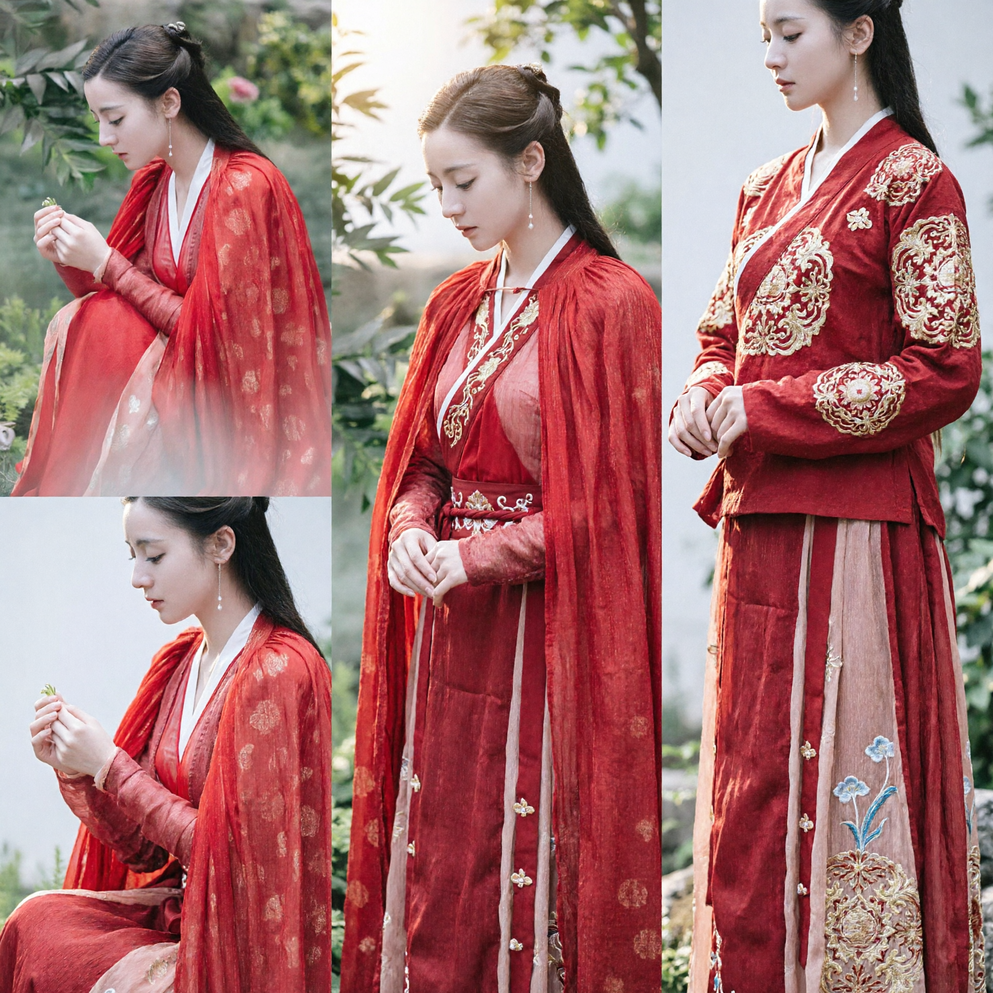 Elegant Red Ancient Chinese Hanfu Dress for Women Traditional Costume for Cosplay Photography and Weddings