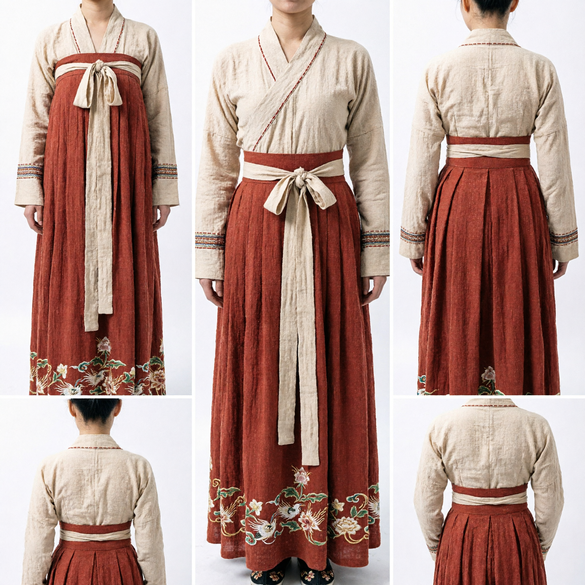 Ancient Chinese Tang Dynasty Hanfu Palace Maid Dress and Guard Uniform Set for Film Performance