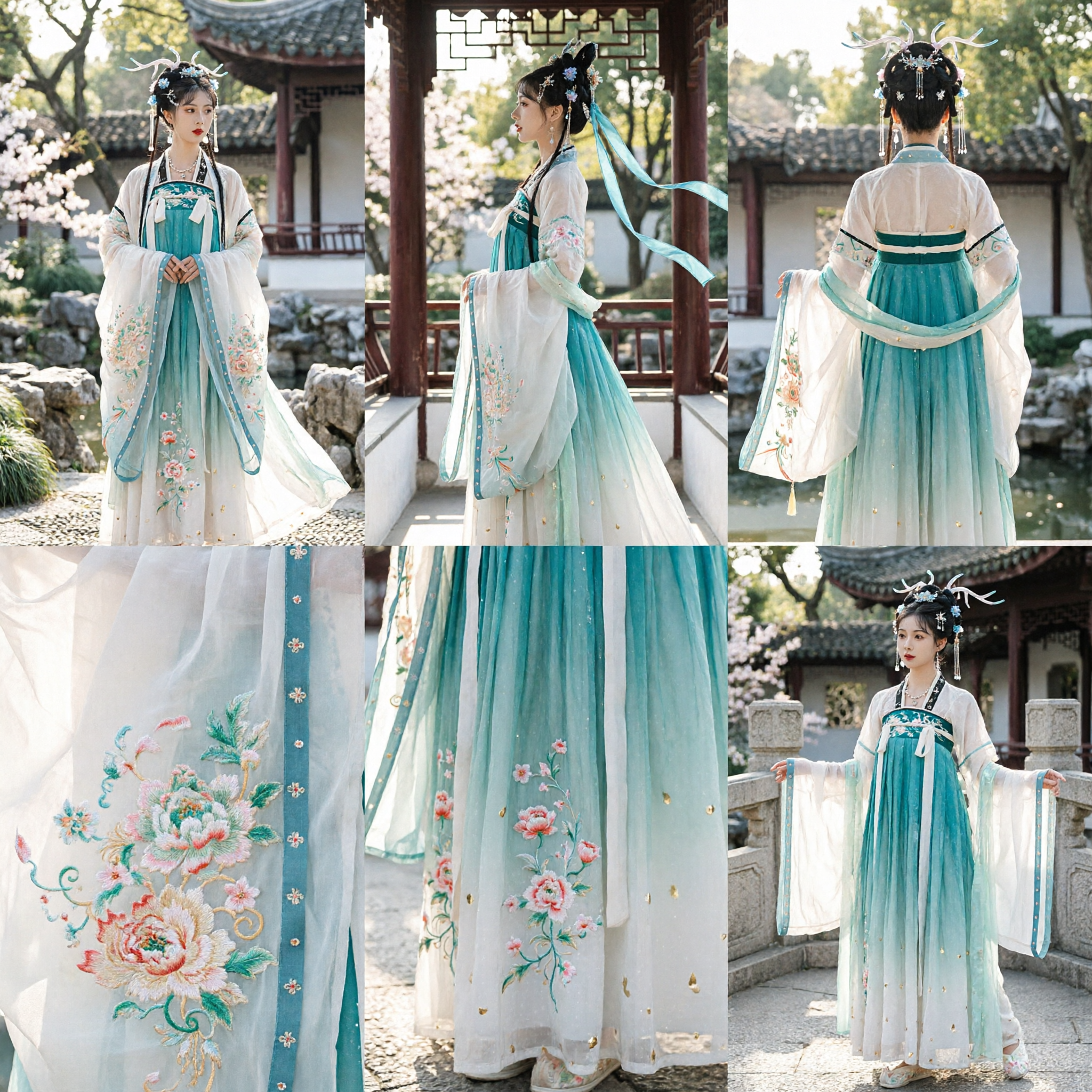 Elegant Traditional Chinese Hanfu Dress Women Tang Dynasty Fairy Costume for Ancient Performance and Cosplay