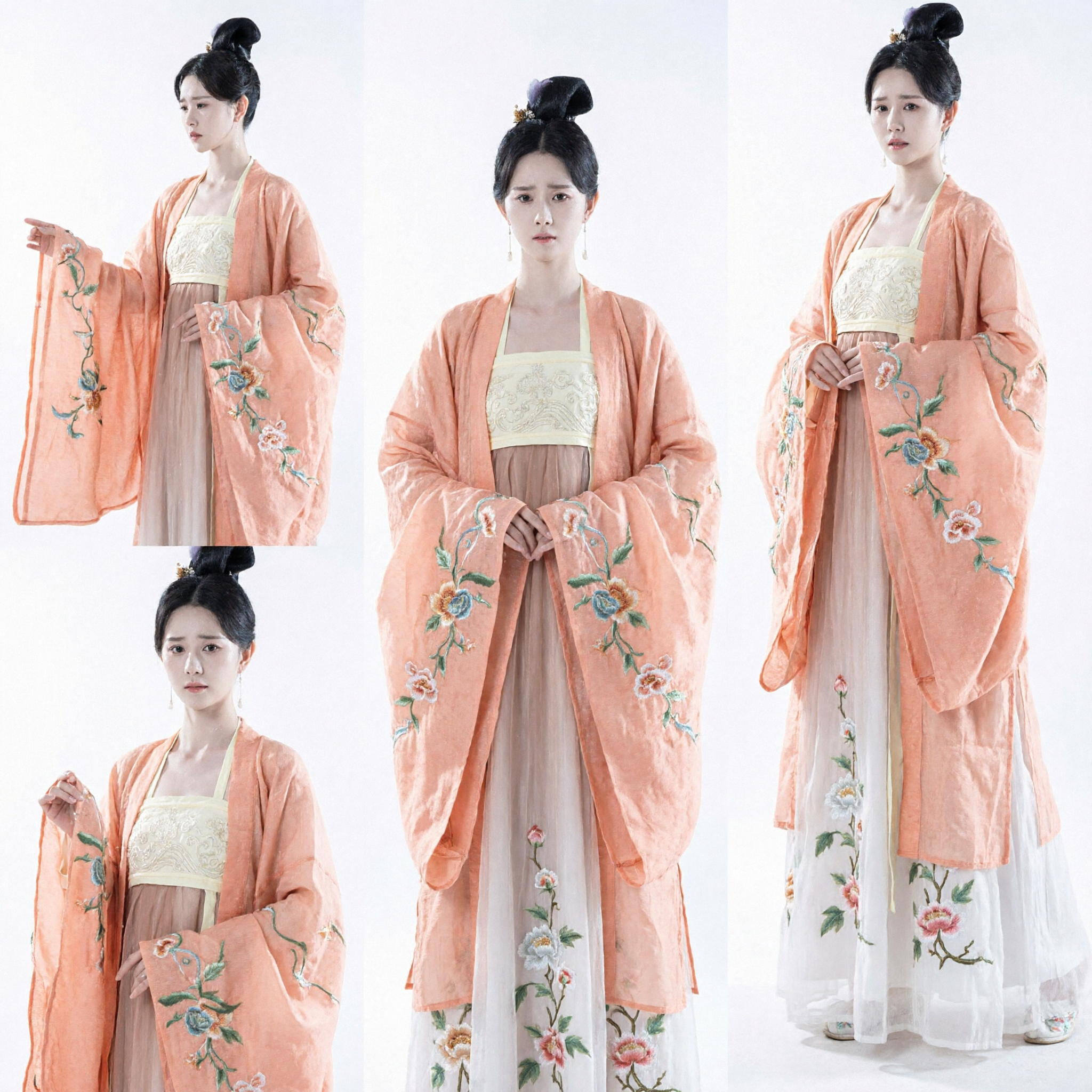 Traditional Chinese Tang Dynasty Hanfu Costume for Women Ancient Princess Fairy Dress for Cosplay and Photography