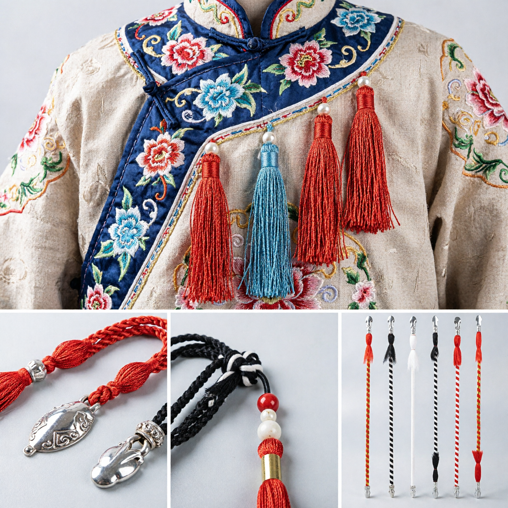 Traditional Chinese Opera Horse Whip Ma Bian Stage Prop for Peking Opera Performance and Cultural Display