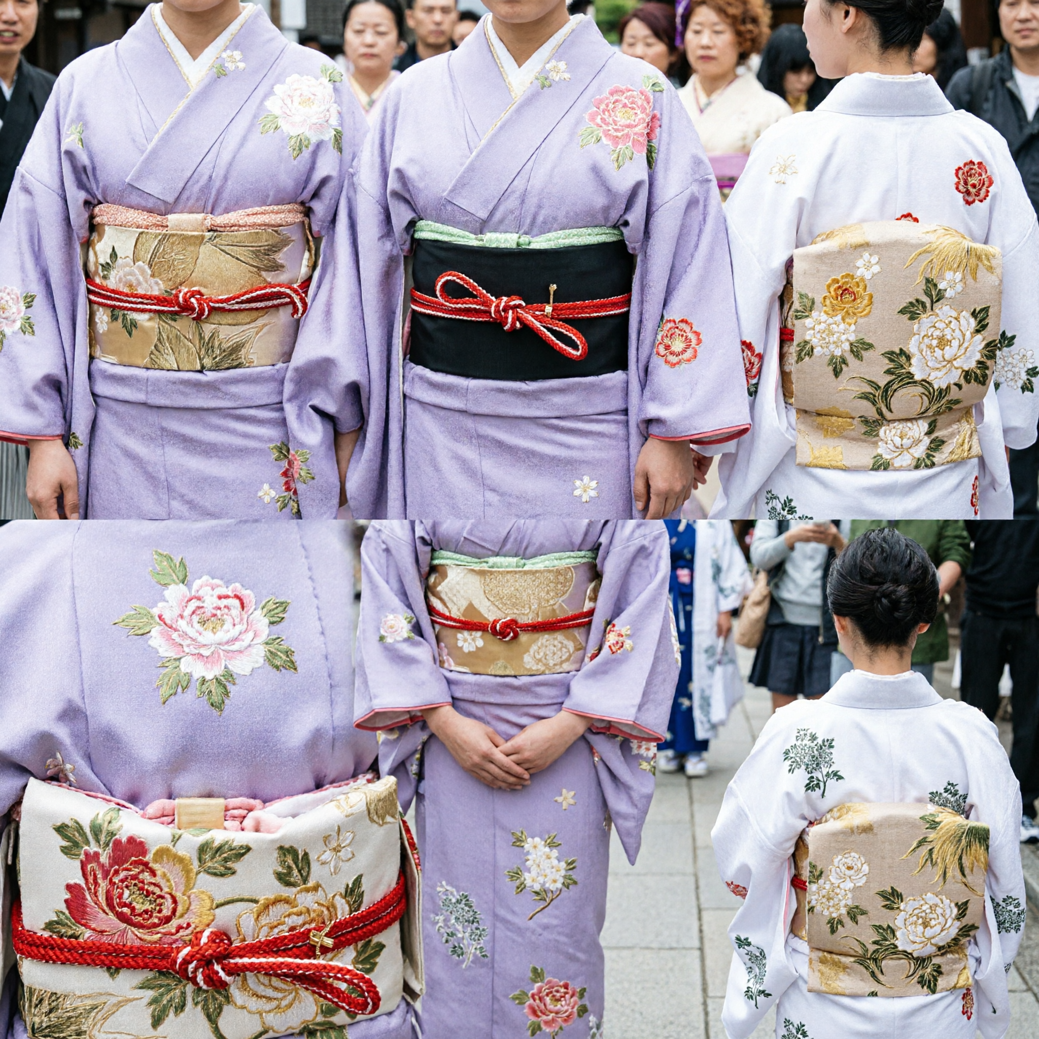Traditional Japanese Shinto Wedding Kimono Set for Bride, Groom, and Attendants for Cultural Ceremony and Cosplay