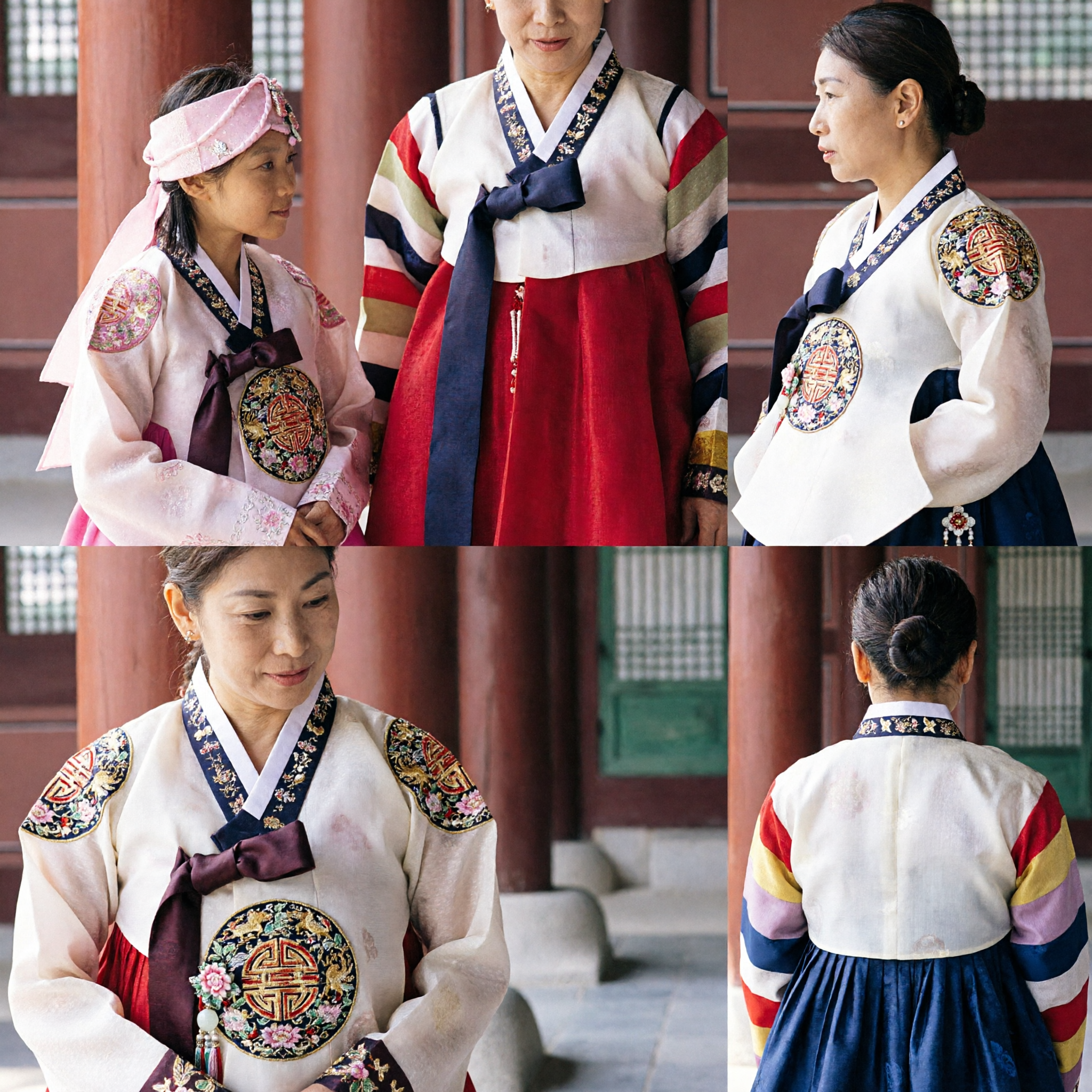 Traditional Korean Hanbok Family Set for Mother Daughter Son Wedding Birthday Party Dress Up Costume