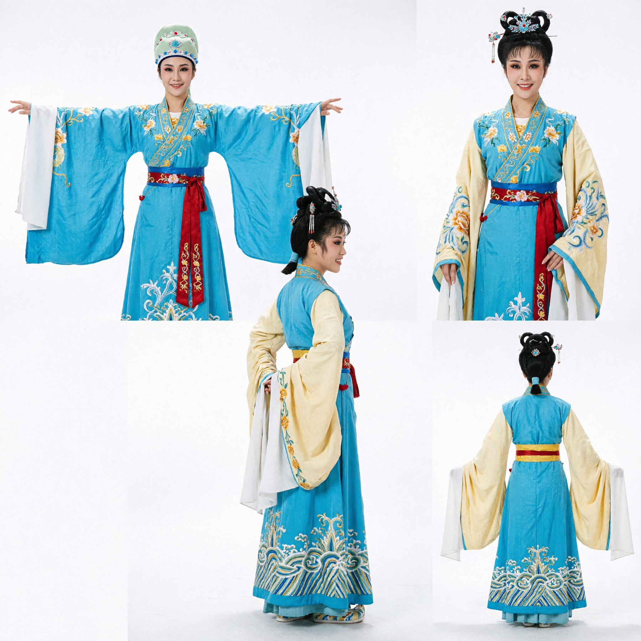 Traditional Chinese Opera Costumes Butterfly Lovers Stage Performance Dance Outfit for Men and Women Couples