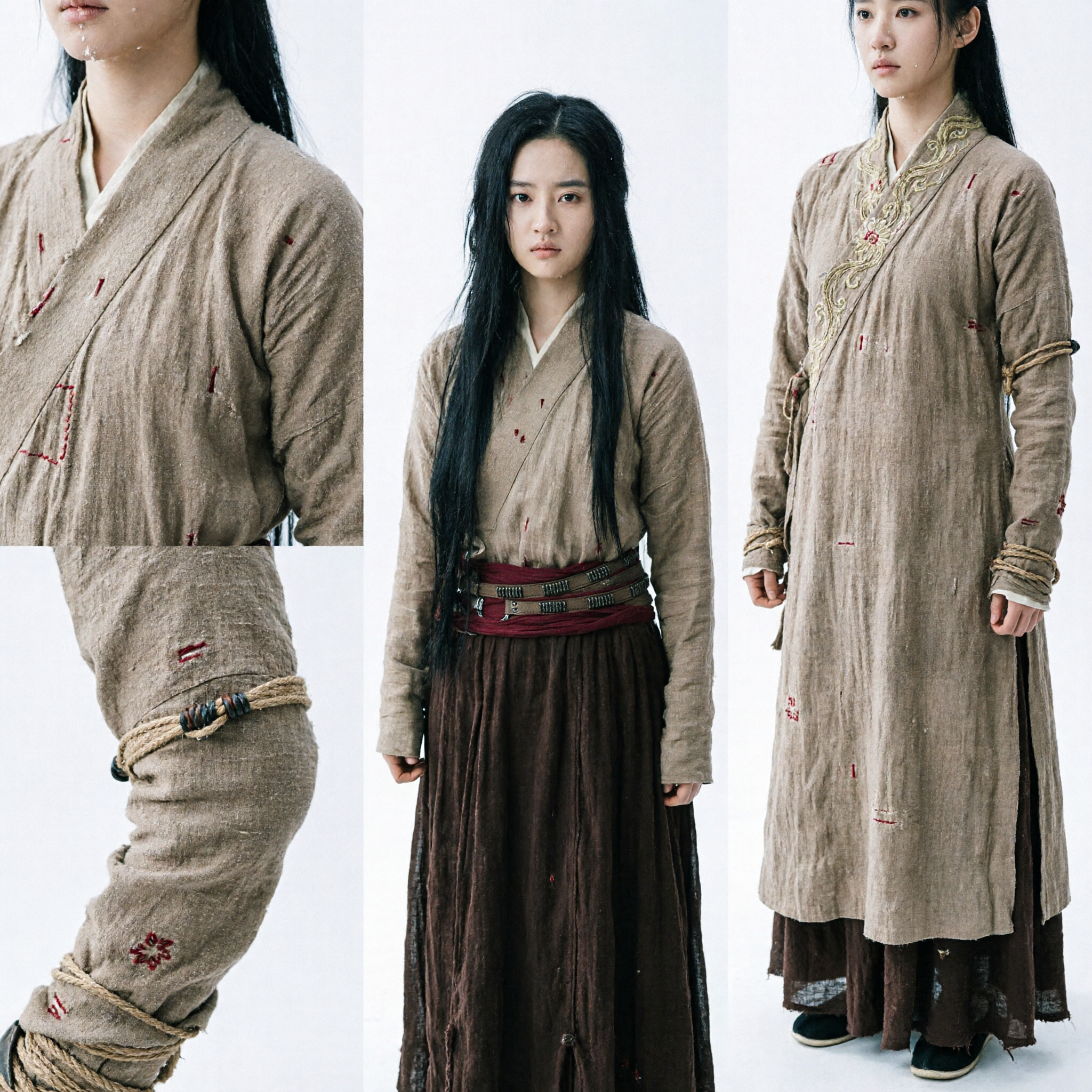 Ancient Chinese Female Warrior Hanfu Costume Traditional Wuxia Battle Outfit for Women Cosplay