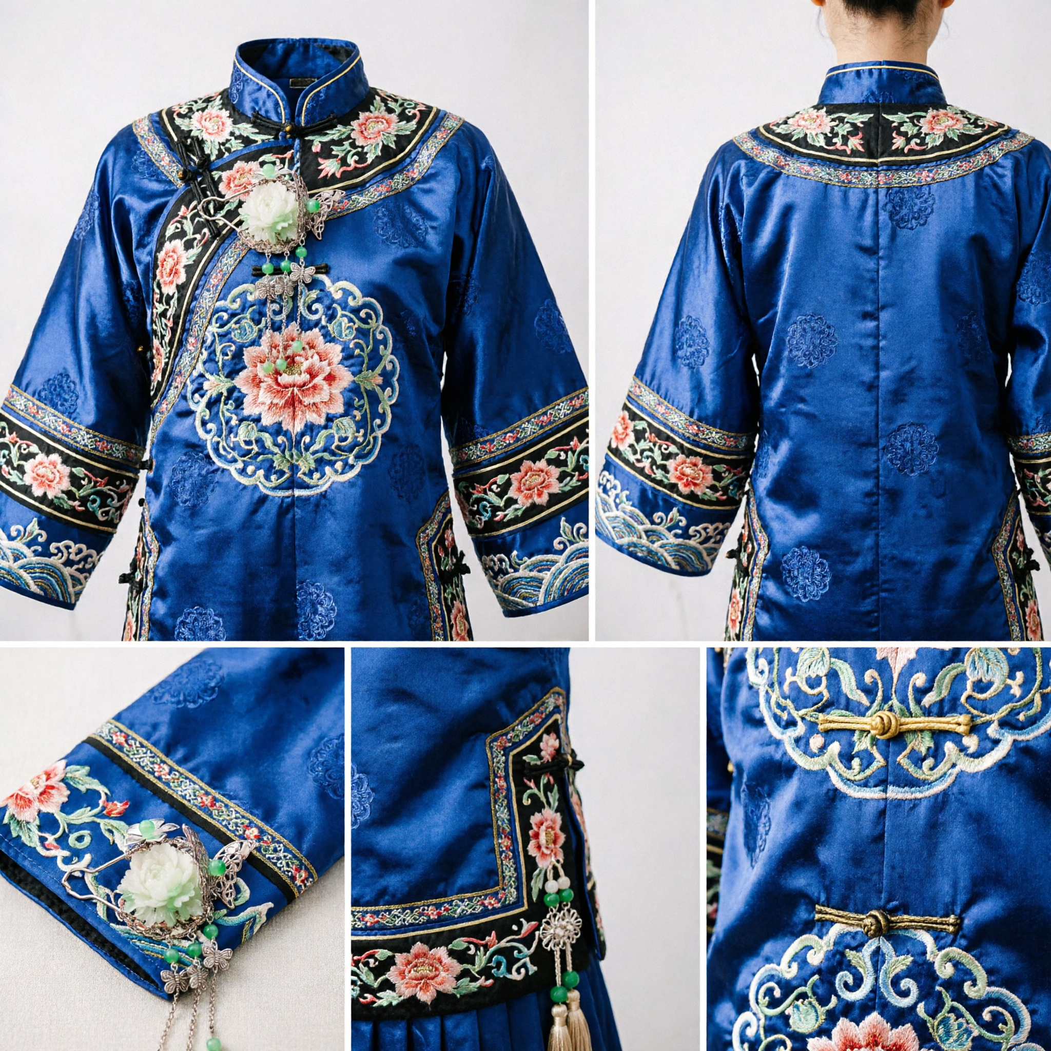 Traditional Chinese Hanfu Hairpin Ancient Style White Jade Flower Butterfly Hair Stick Wedding Bride Accessory